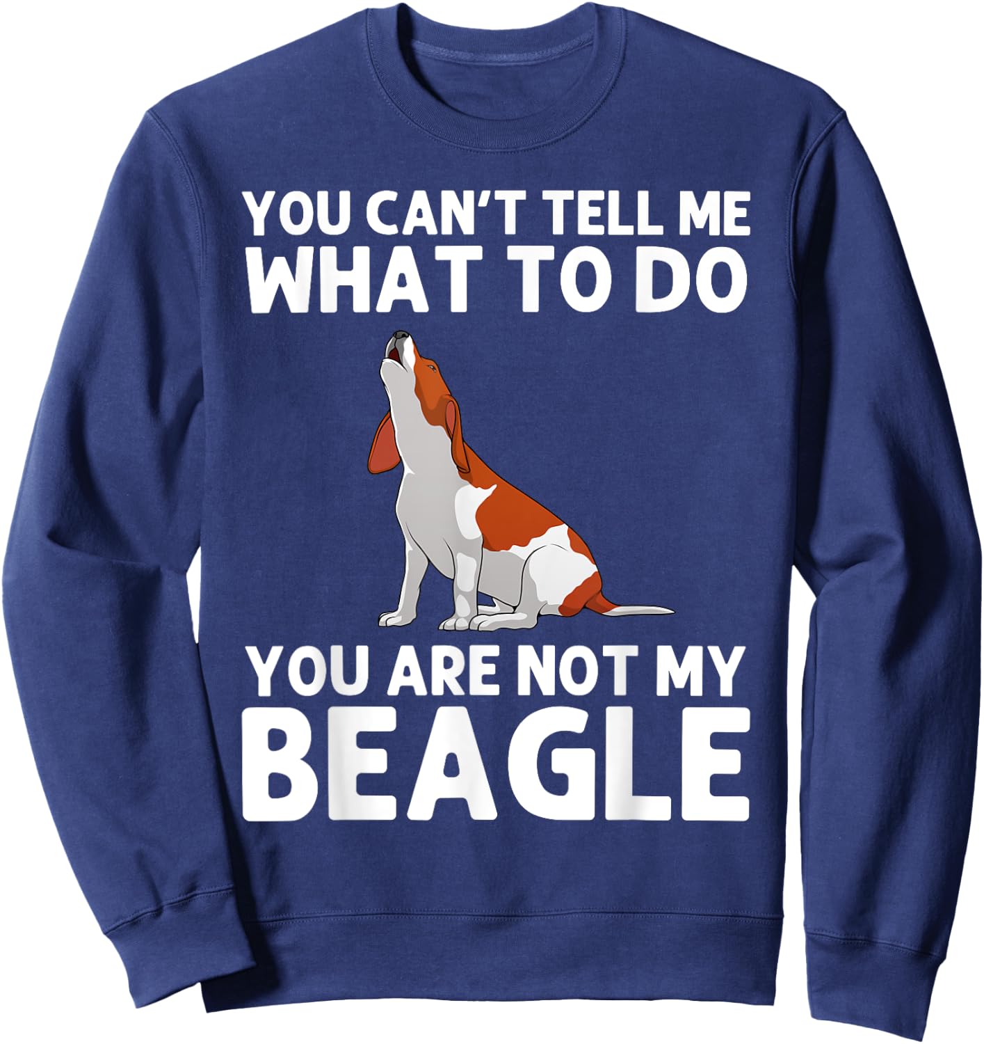 Funny Beagle Design Women Hound Beagle Dog Lovers Sweatshirt - Sweatshirt | Navy