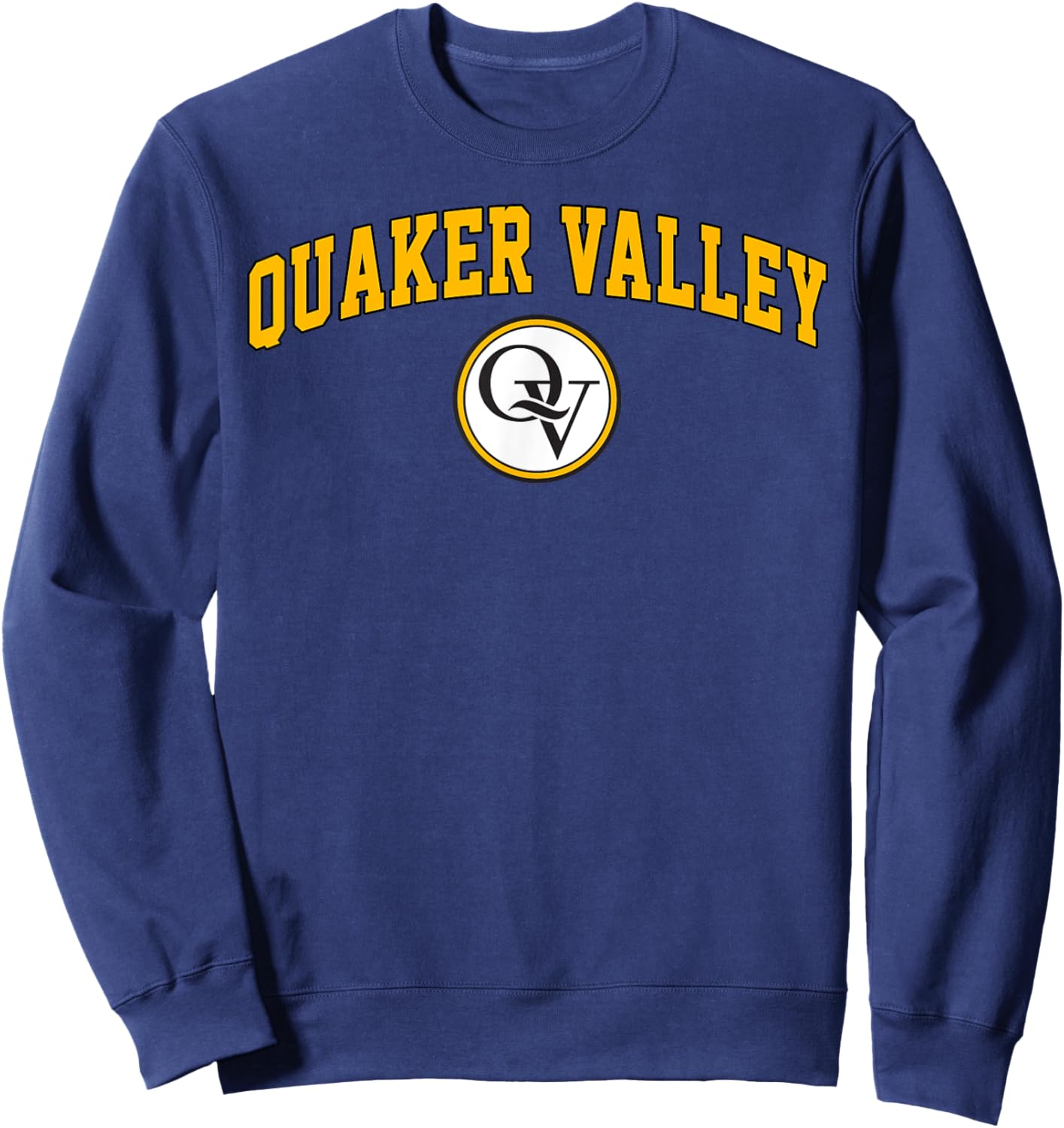 Quaker Valley Design High School Arch Vintage Design Sweatshirt - Sweatshirt | Navy