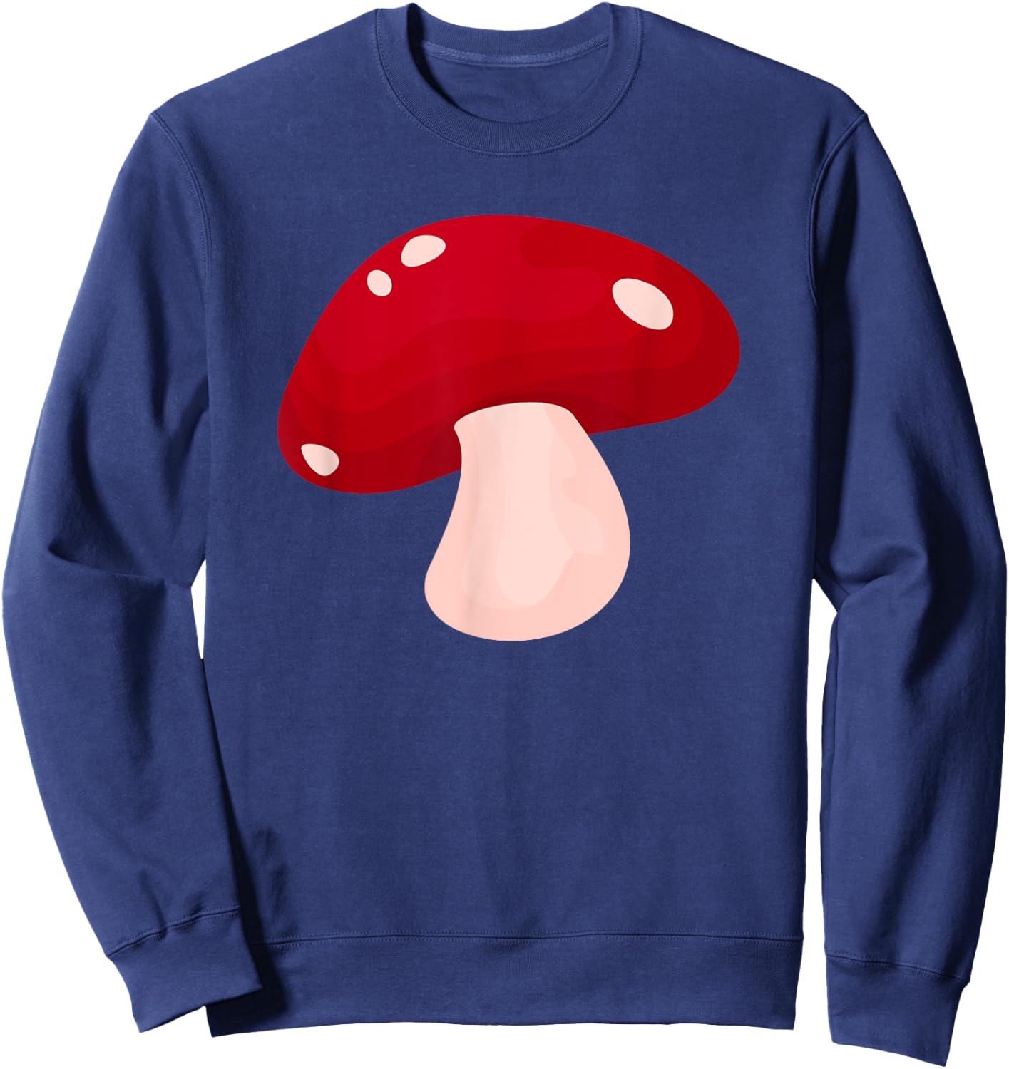 Mycology Fungi Foraging Mushroom Whisperer Red Shroom Sweatshirt - Sweatshirt | Navy