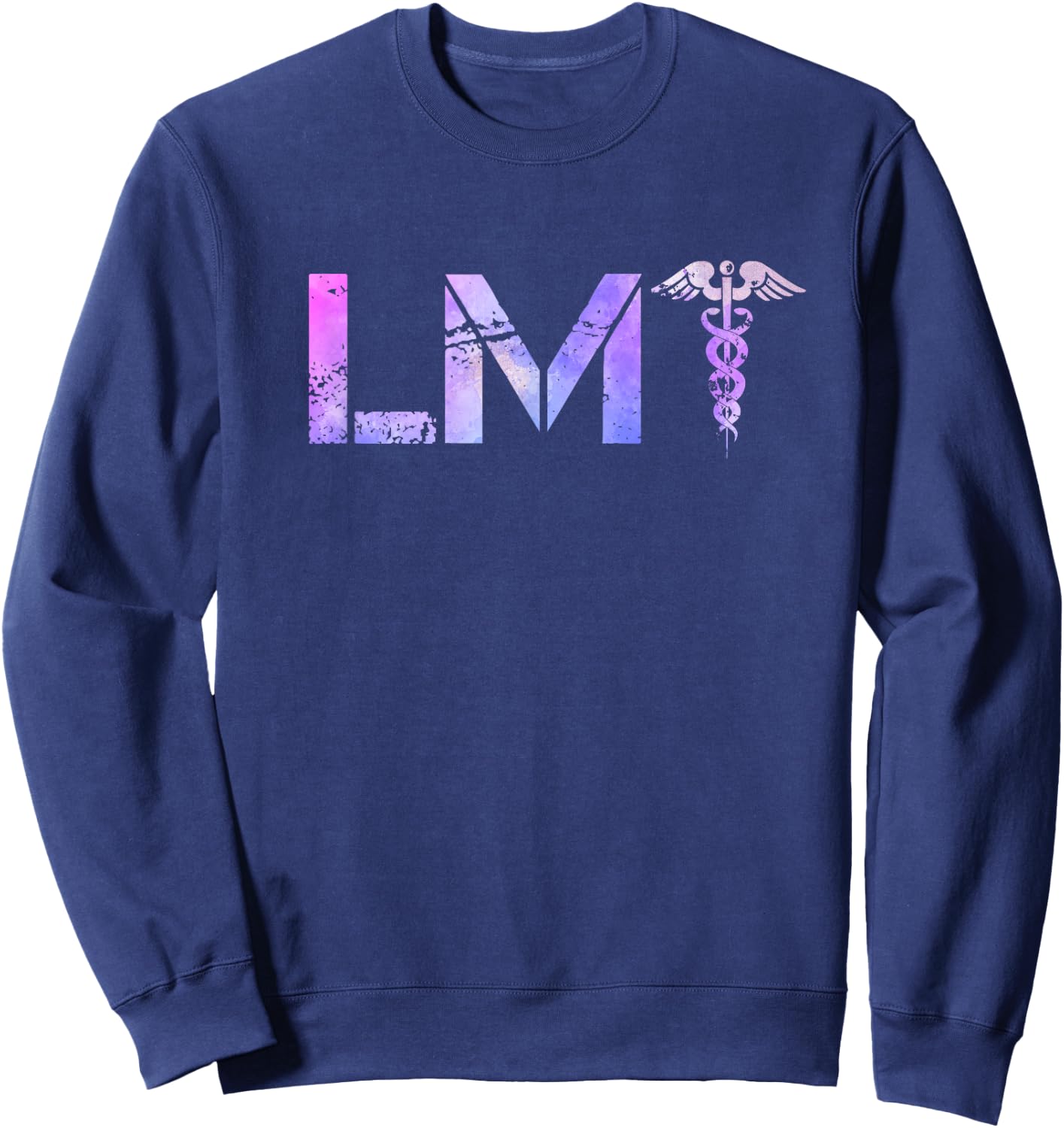 Stylish LMT Gift, Licensed Massage Therapist Sweatshirt - Sweatshirt | Navy