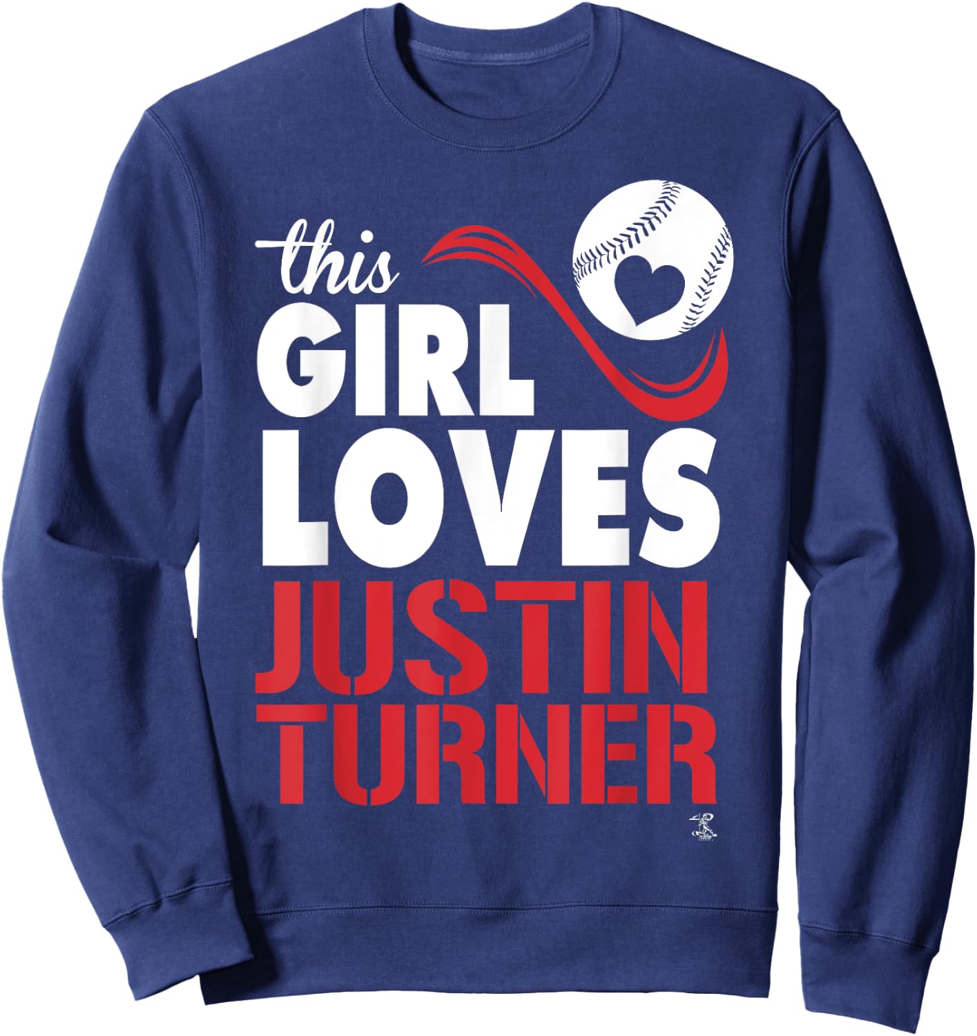 Justin Turner This Girl Loves - Apparel Sweatshirt - Sweatshirt | Navy