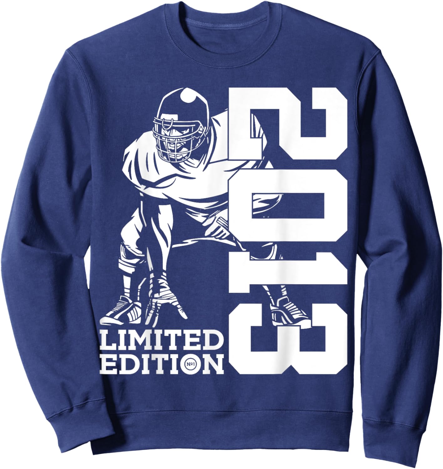 JAHRGANG 2013 OUTFIT ZUM 12. GEBURTSTAG 12th Birthday American Football Themed Kids , Black, Small Sweatshirt - Sweatshirt | Navy