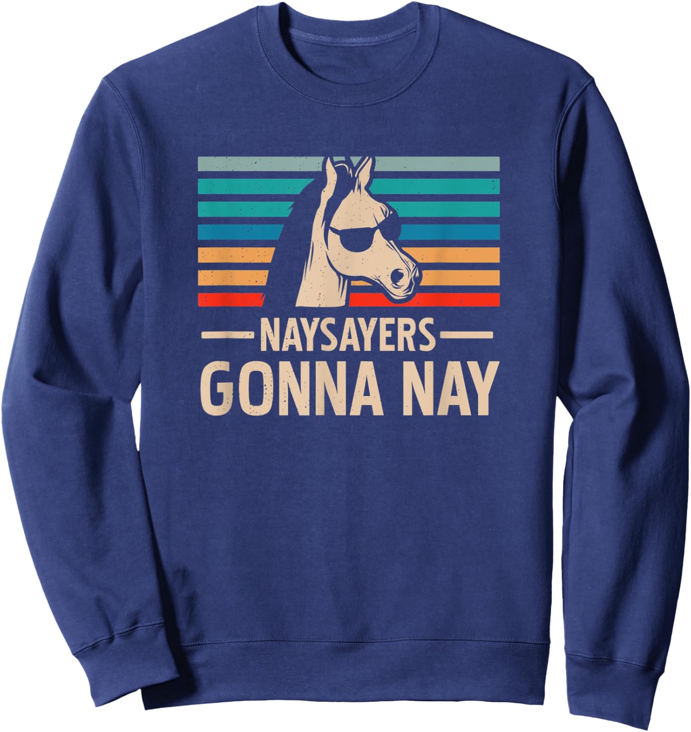 Naysayers Nay Retro Sweatshirt - Sweatshirt | Navy