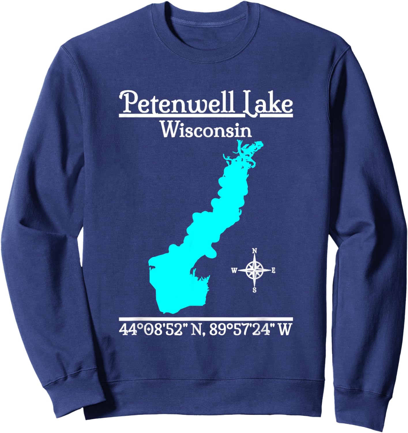 Petenwell Lake - Wisconsin Sweatshirt - Sweatshirt | Navy