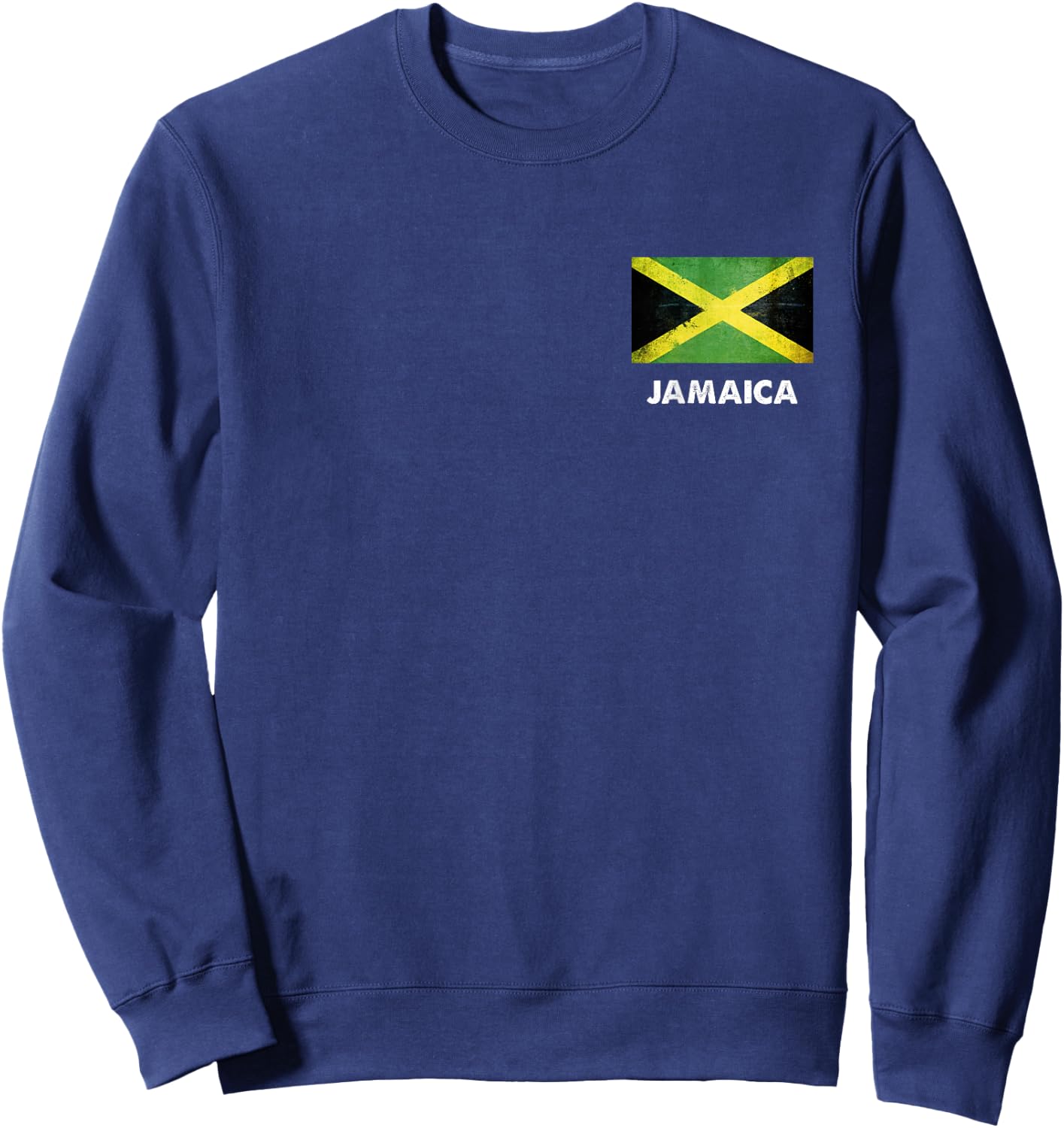 Jamaica Flag Jersey | Jamaican Sweatshirt - Sweatshirt | Navy