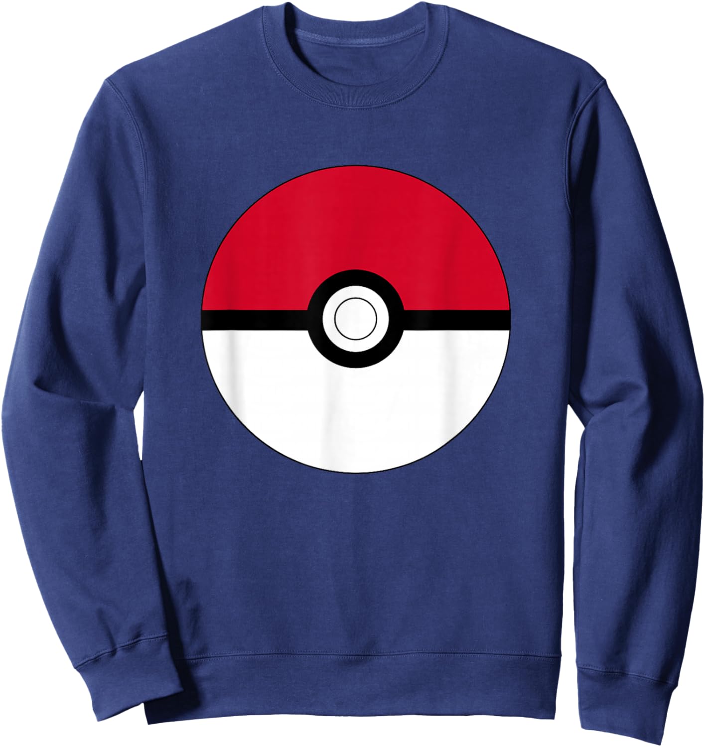 Pokémon Poké Ball Vintage Classic Red & White Logo Sweatshirt - Sweatshirt | Navy