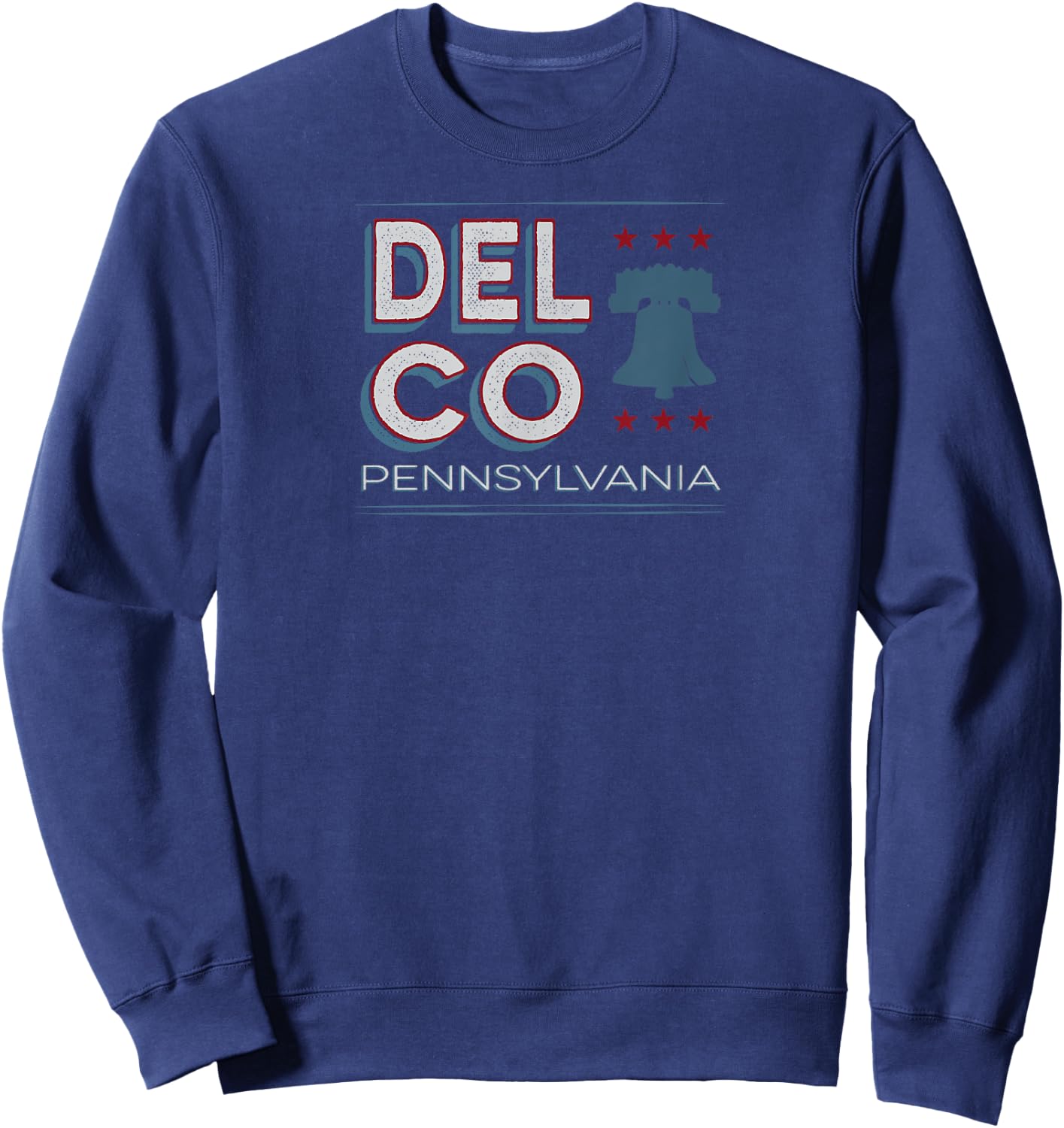Delco PA Philly Suburb Shirt Liberty Bell Sweatshirt - Sweatshirt | Navy