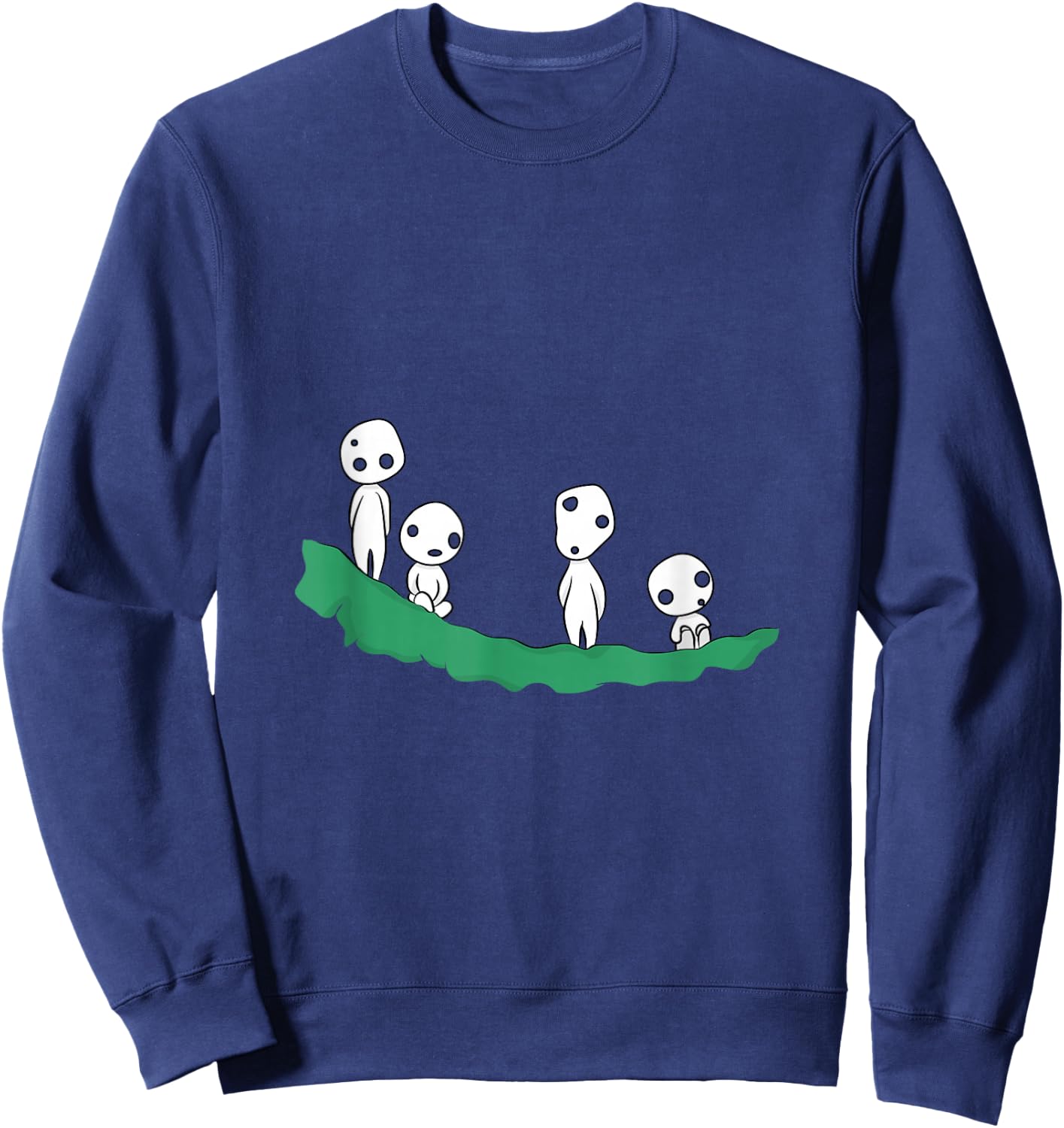 Kodama Japanese Ghosts Japan Fairy Tale Sweatshirt - Sweatshirt | Navy