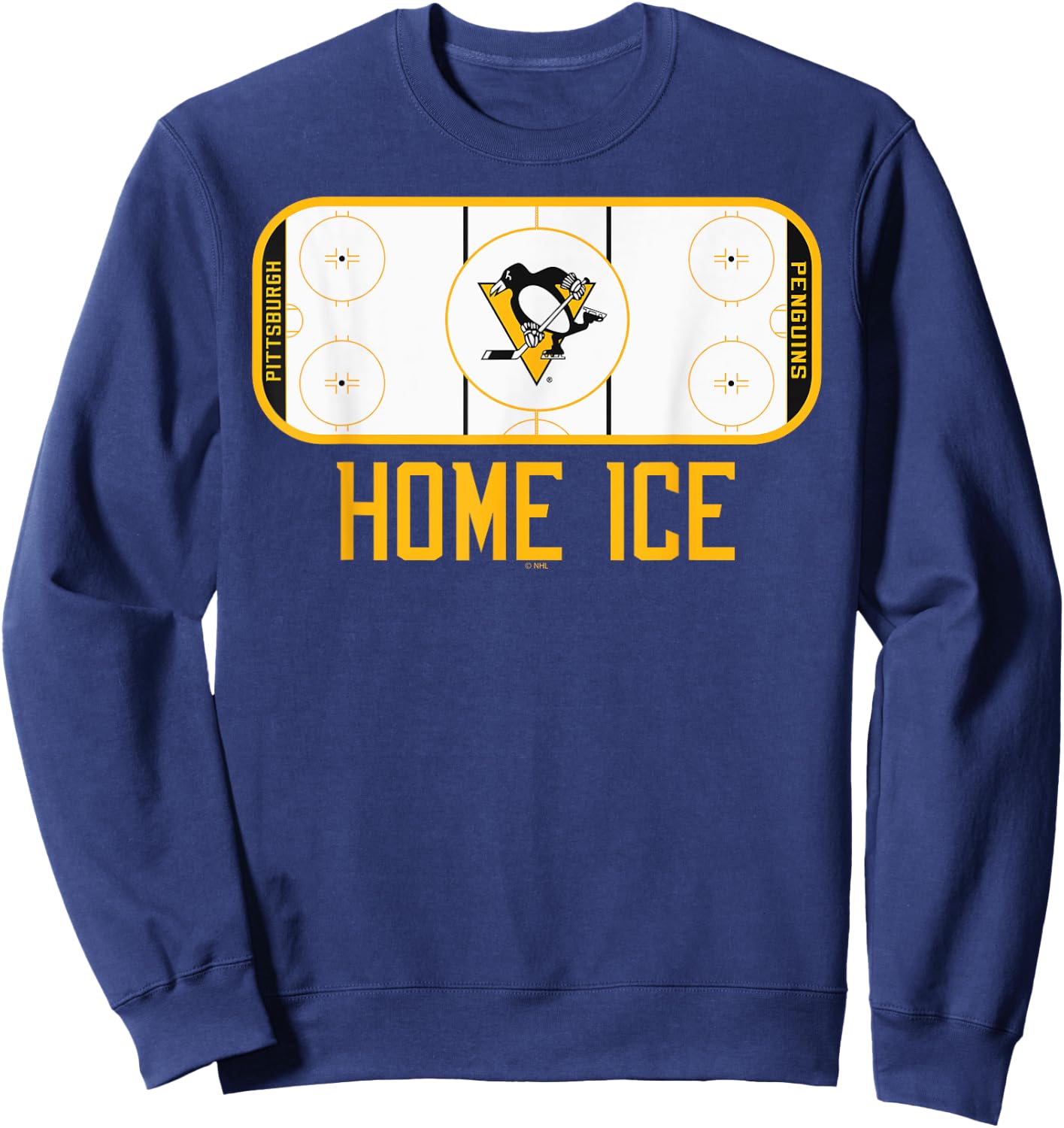 Pittsburgh Penguins Home Ice Dark Heather Sweatshirt - Sweatshirt | Navy