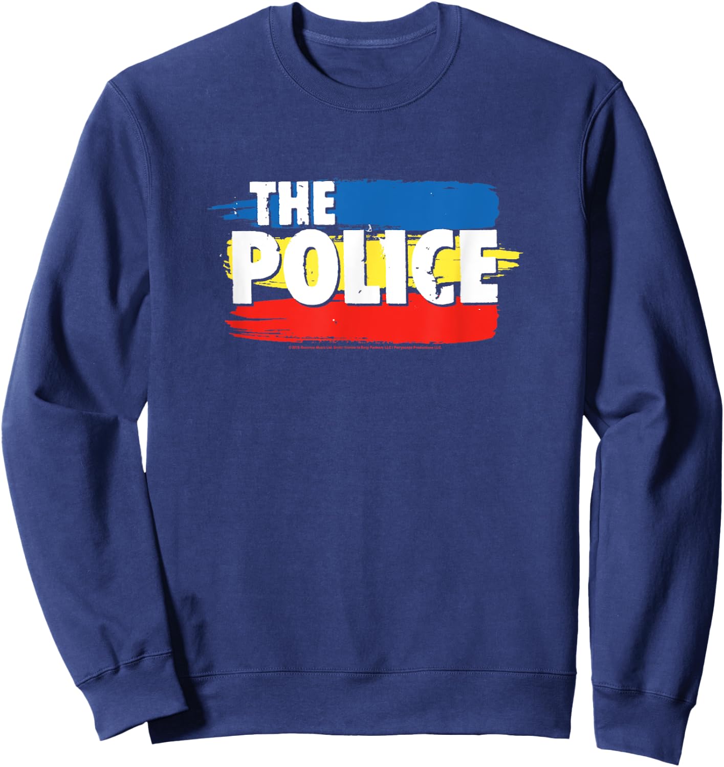The Police Three Stripes Logo Sweatshirt - Sweatshirt | Navy