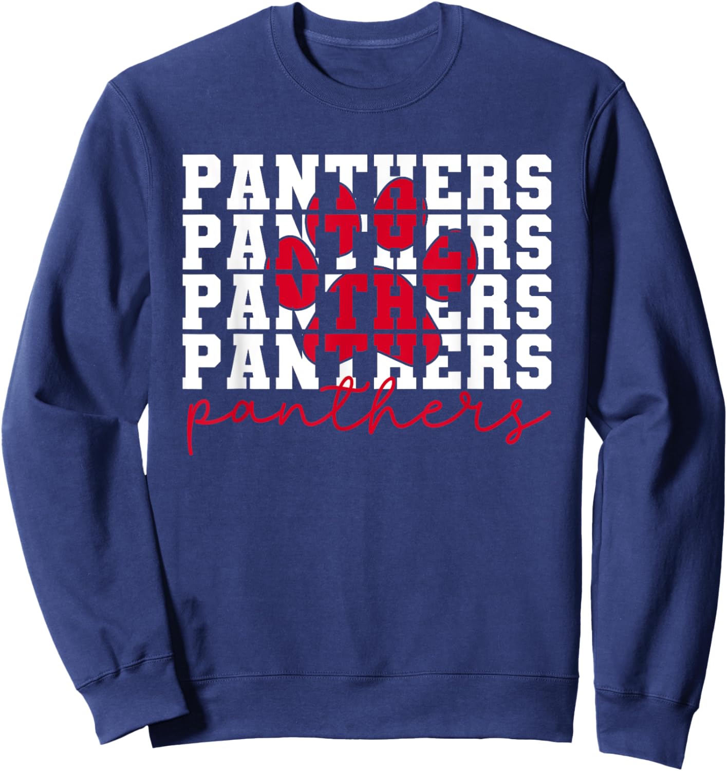 Vintage Panthers School Sports Name, Panthers Men Women Kids Sweatshirt - Sweatshirt | Navy