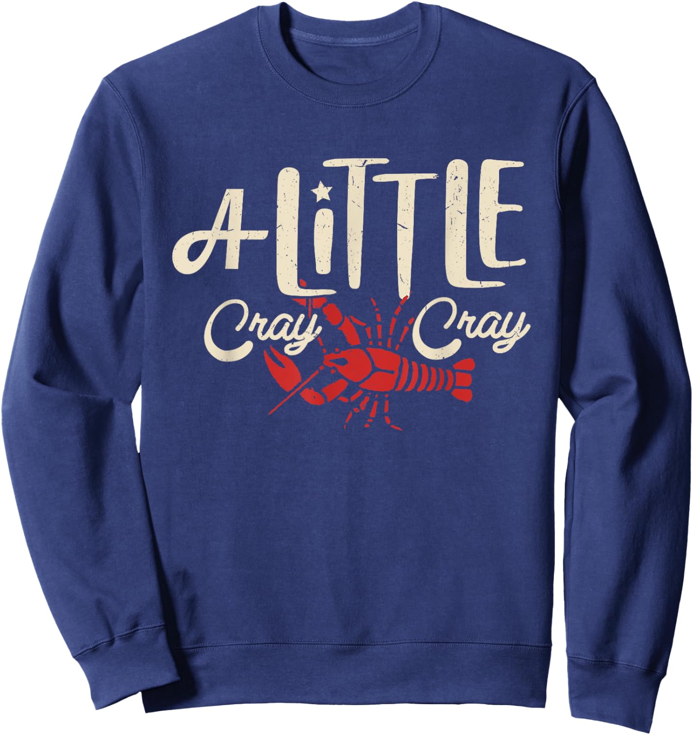Crawfish Boil Shirt Little Cray Louisiana Kids Boys Girls Sweatshirt - Sweatshirt | Navy