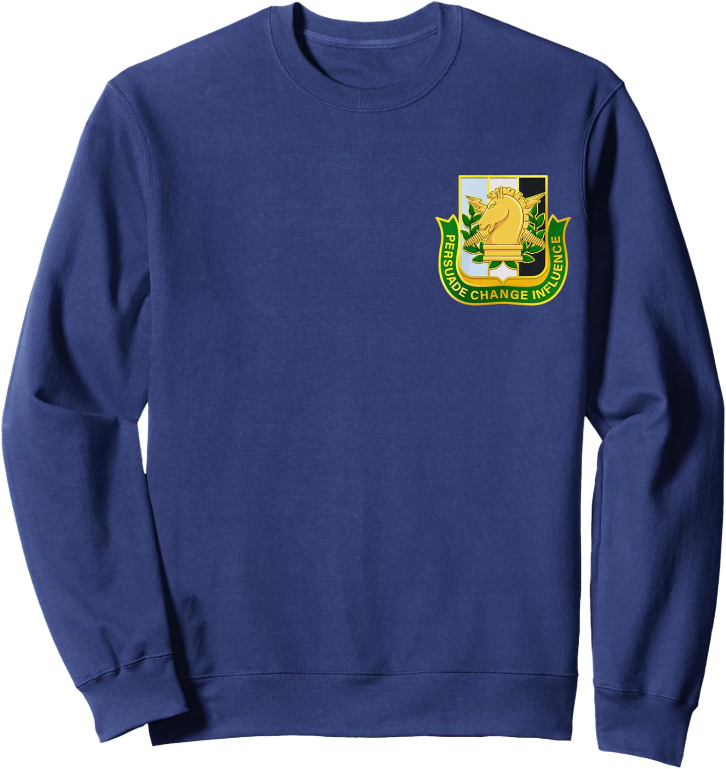 THE SALTY VETERAN Men's -Adults Black Military Psyop Sweatshirt - Sweatshirt | Navy