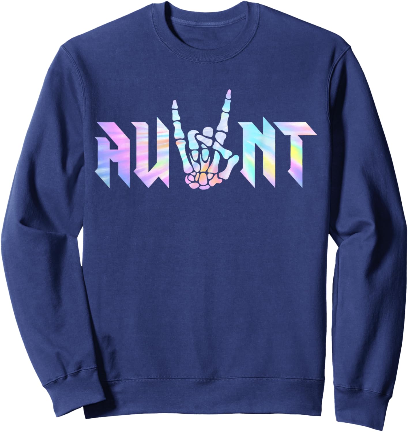 Aunt Of The Bad Two the Bone Birthday 2 Years Old Birthday Sweatshirt - Sweatshirt | Navy
