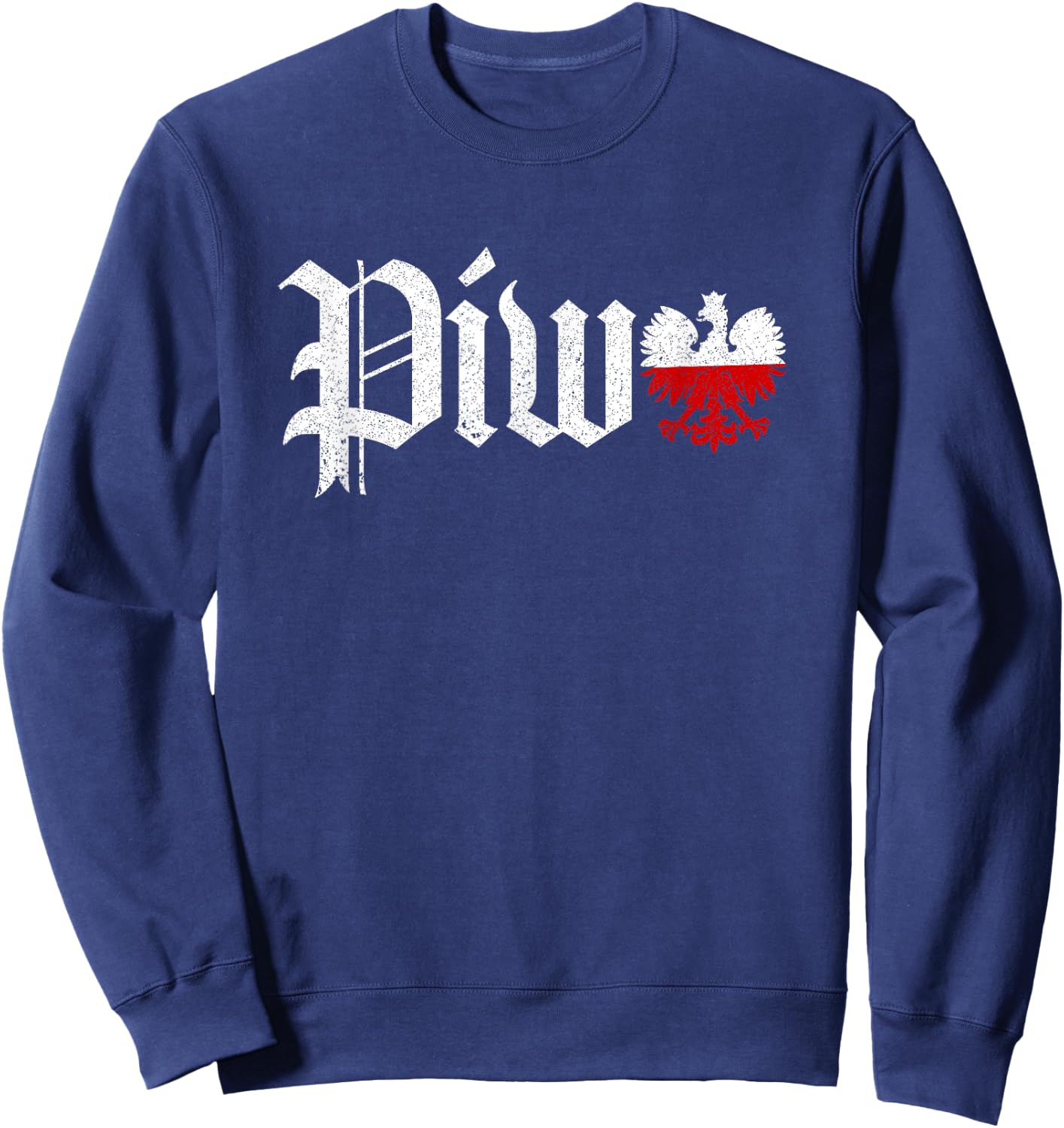 Polska Piwo Polish Beer Sweatshirt - Sweatshirt | Navy