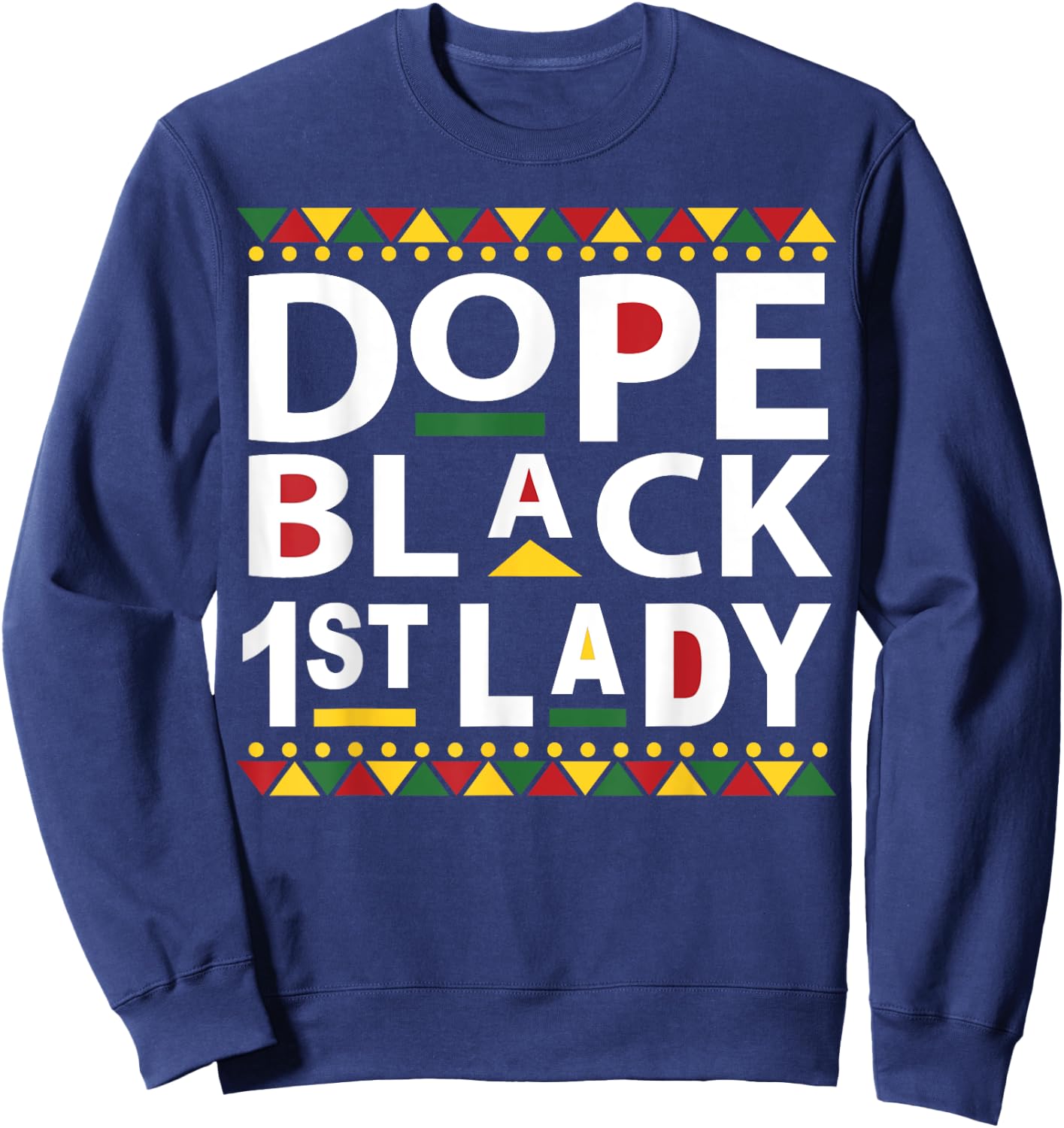 Black 1st Lady Pastor Prophetess Appreciation Gift Sweatshirt - Sweatshirt | Navy