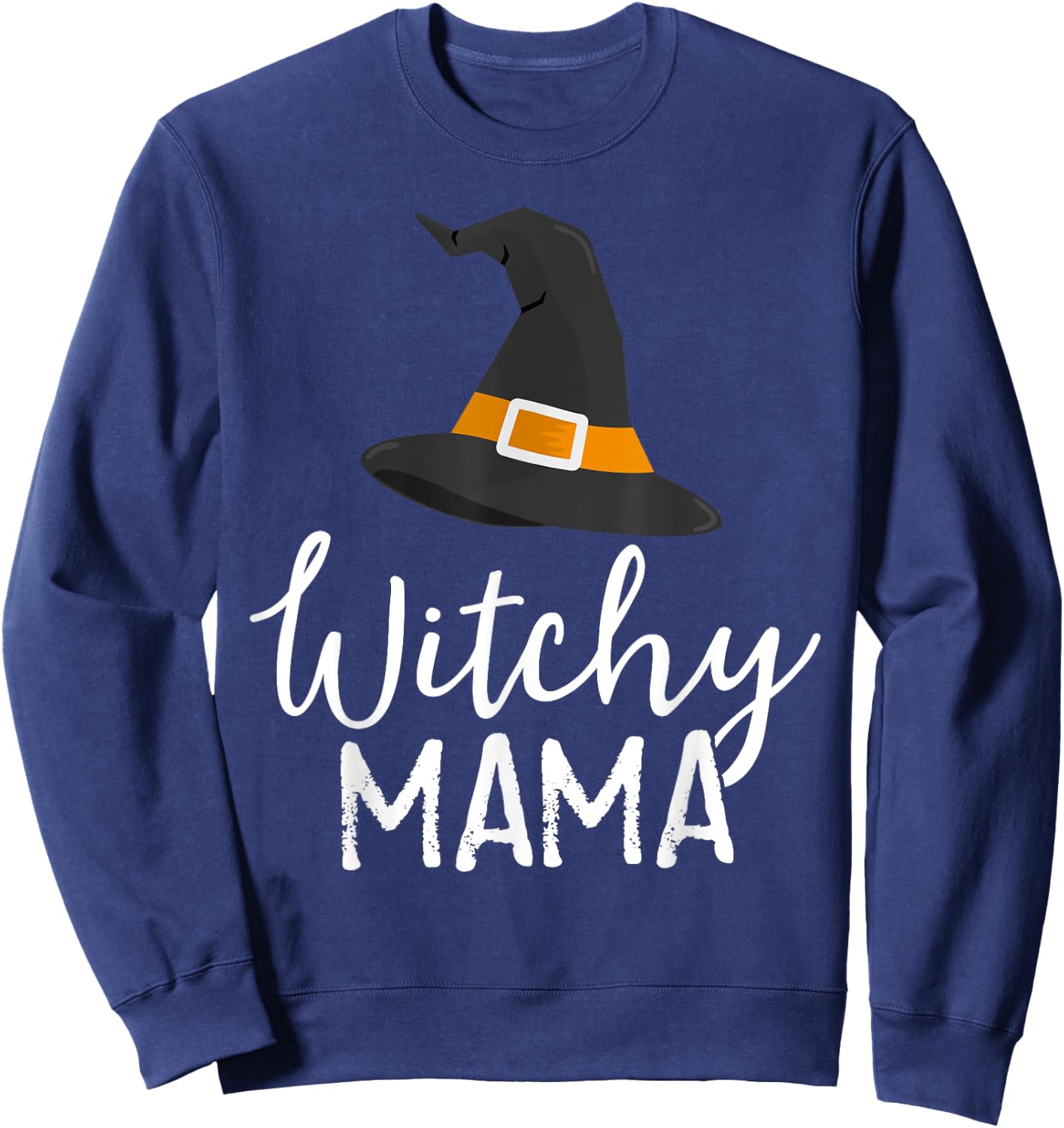 Witchy Mama Halloween Witch Outfit Costume Mom Mother Sweatshirt - Sweatshirt | Navy