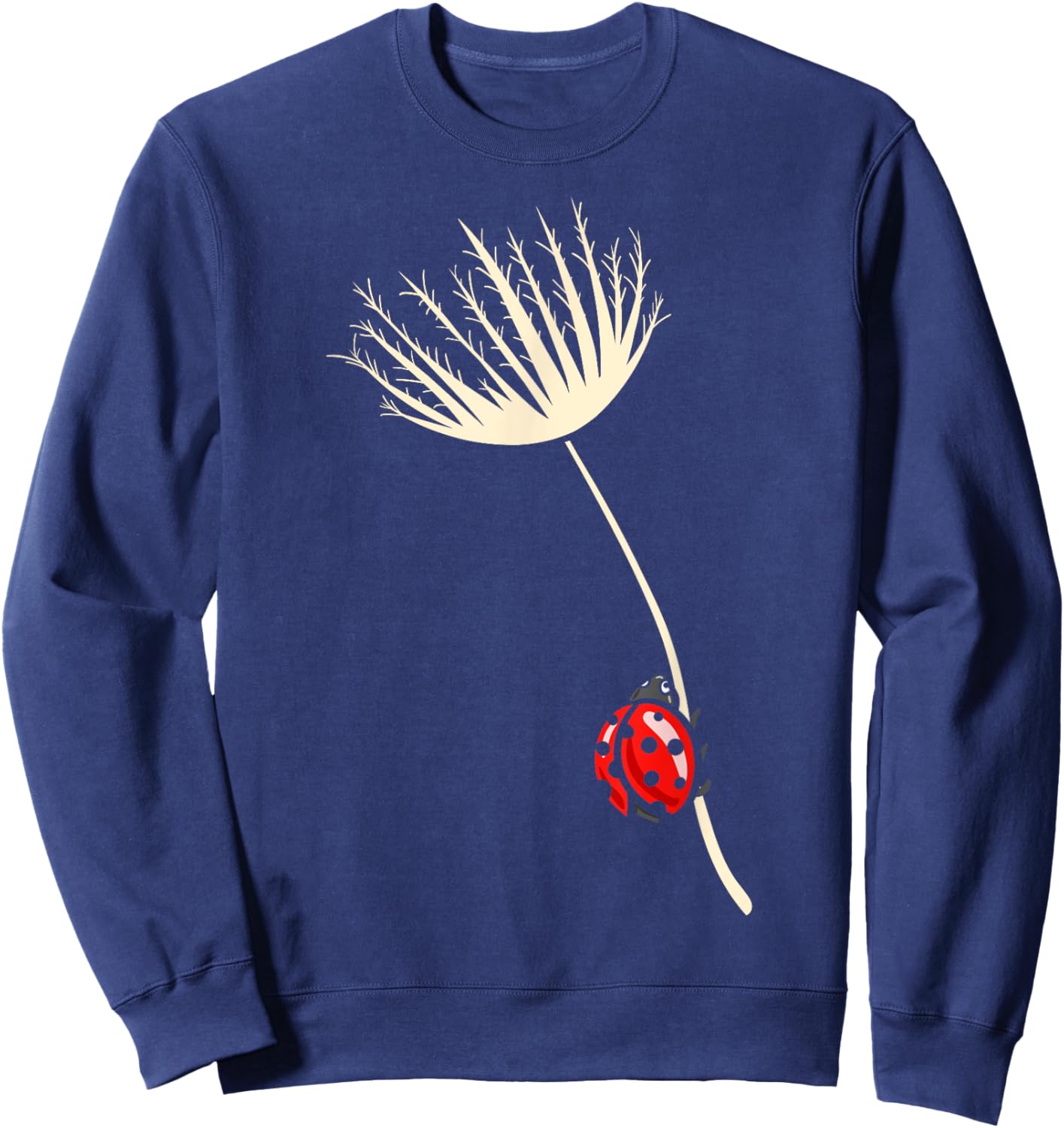Ladybird, Dandelion, Ladybird Lover, Ladybird, Floral Sweatshirt - Sweatshirt | Navy