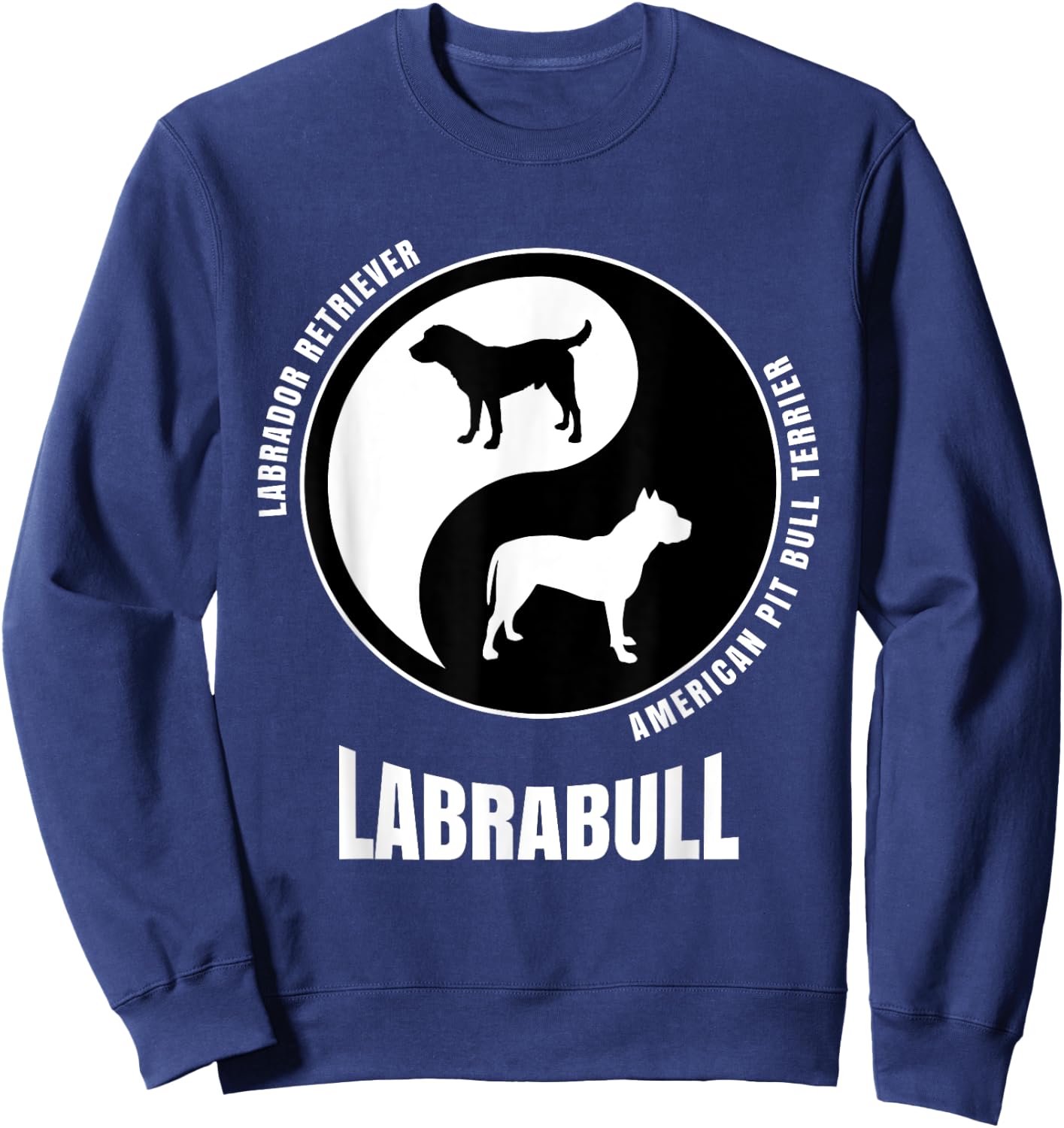 Labrabull Dog Lovers Shirt | Breeders Gift | Pet Labrabull Women Kids Sweatshirt - Sweatshirt | Navy