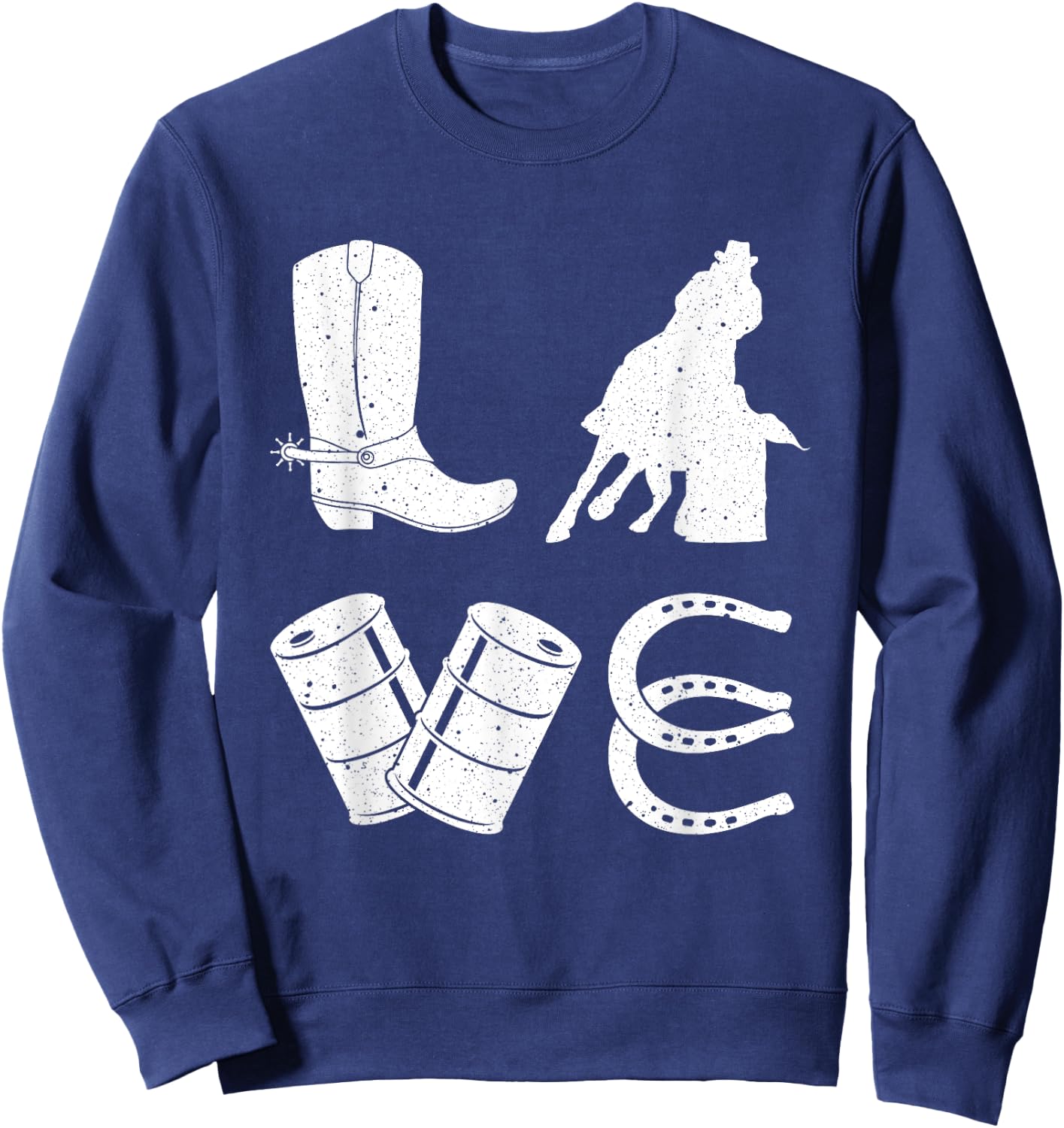 Cool Barrel Racing Gift Girls Rodeo Show Lovers Sweatshirt - Sweatshirt | Navy