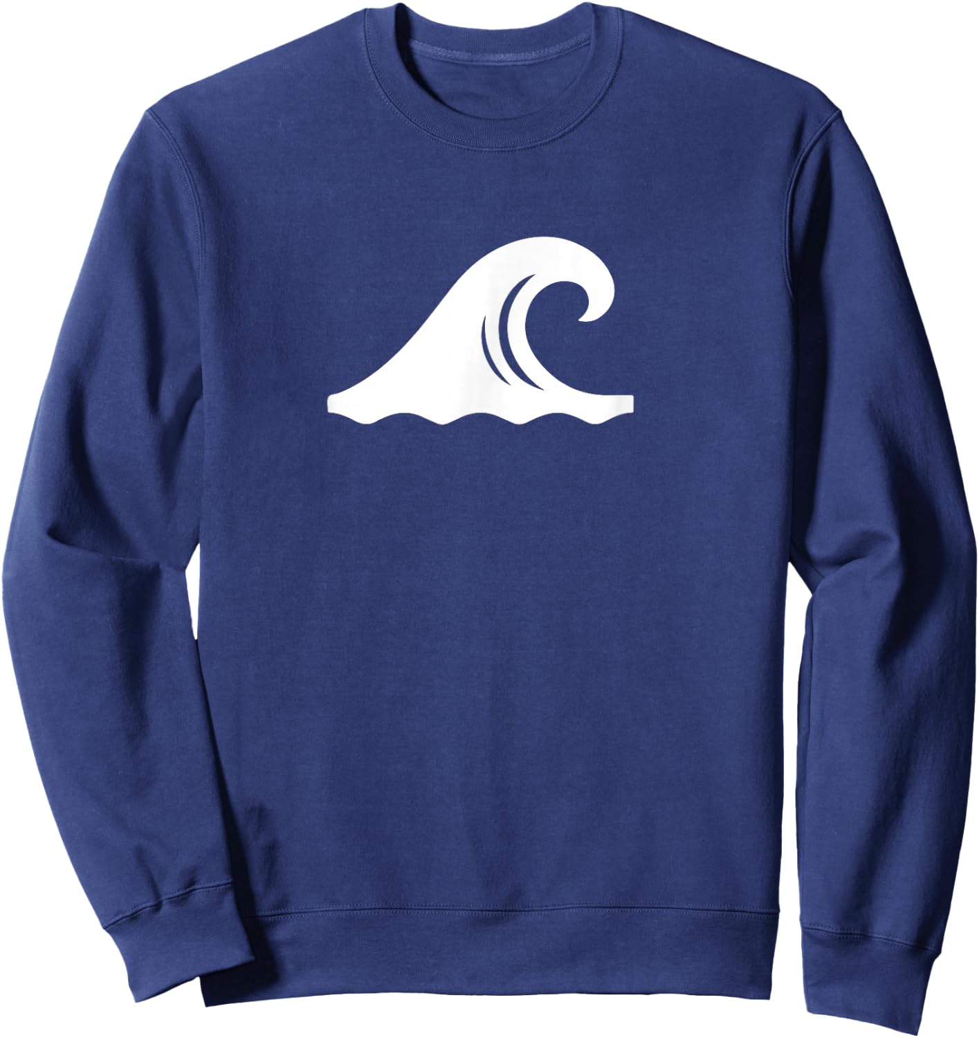 Cool Waves Symbol: Surfer / Surfing / Surf / Coastal Beach Men Women Sweatshirt - Sweatshirt | Navy