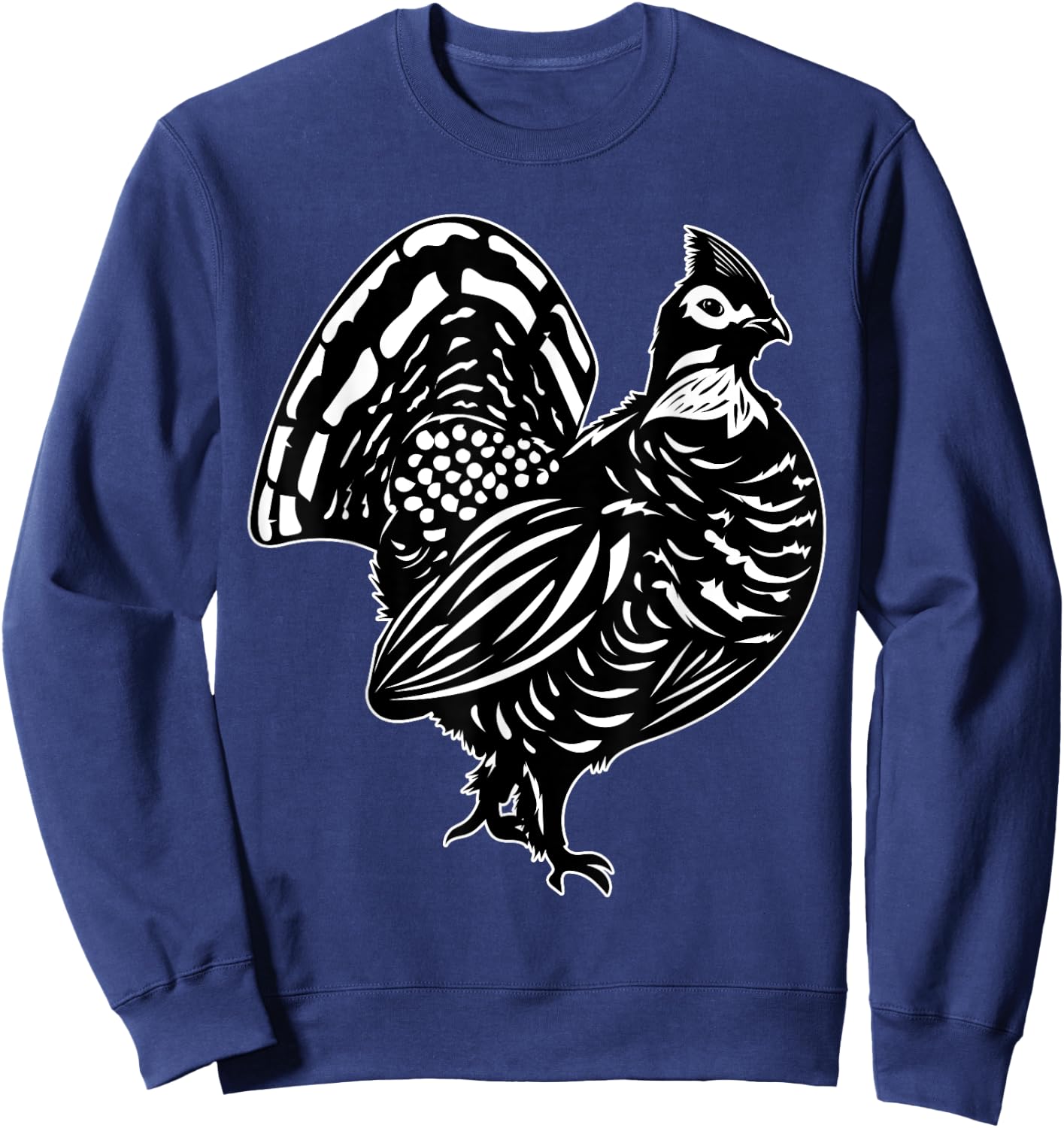 Ruffed Grouse Enthusiast Ornithologist Plump-Bird Lover Sweatshirt - Sweatshirt | Navy