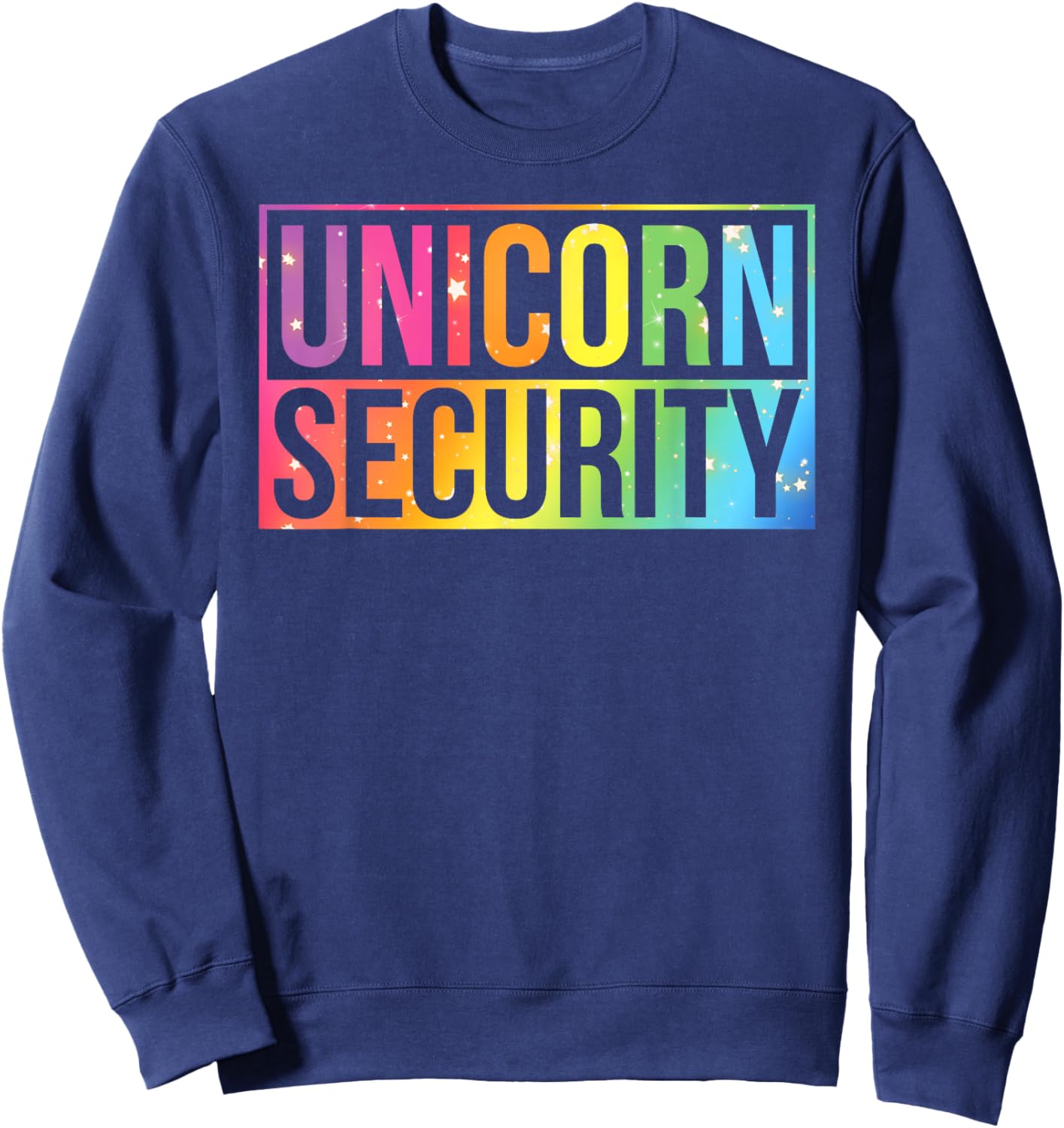 Halloween Mom Dad Daughter Unicorn Security Birthday Party Sweatshirt - Sweatshirt | Navy
