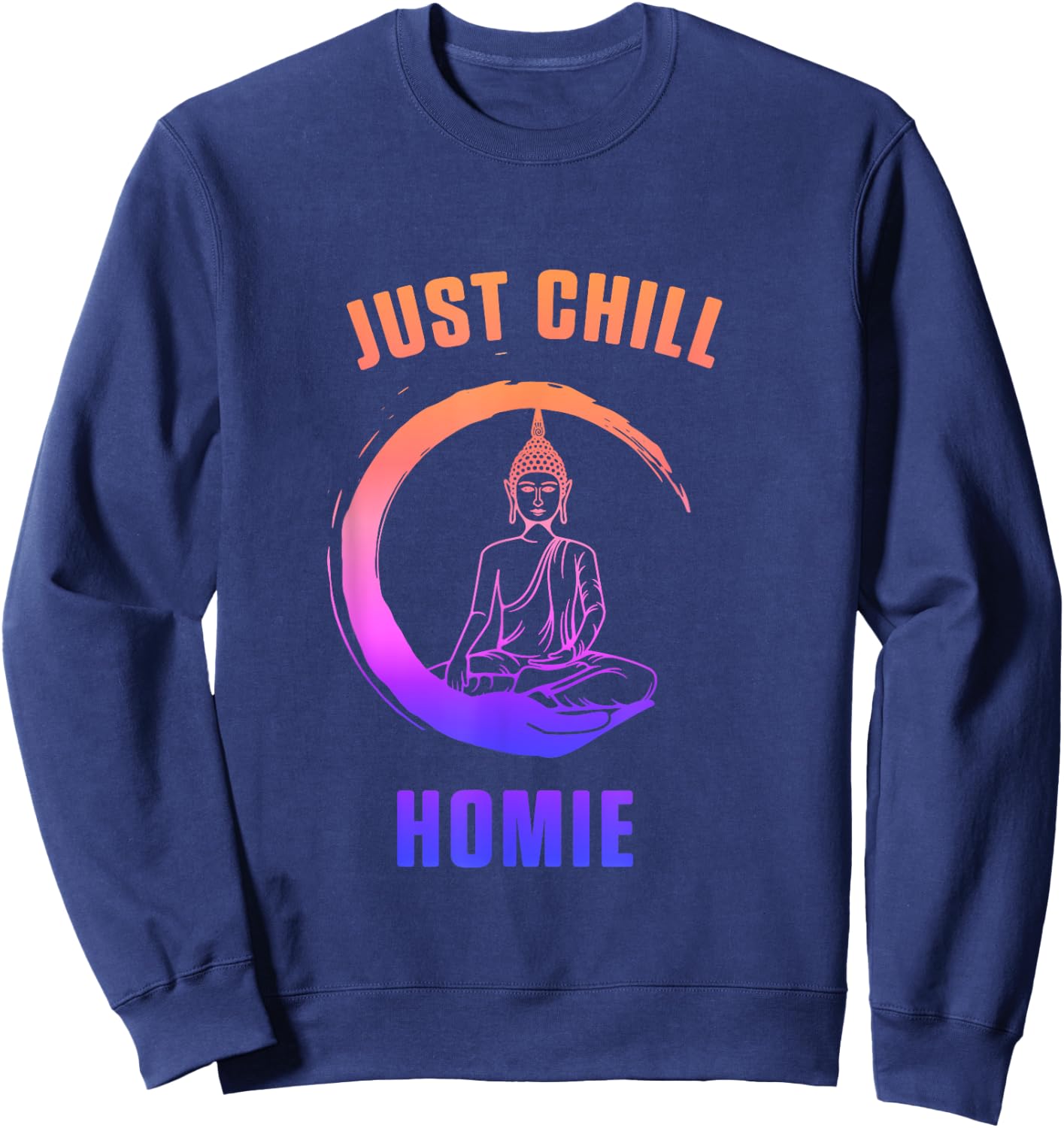 Relax Buddy Buddha Meditation Zen Yoga Gift Sweatshirt - Sweatshirt | Navy