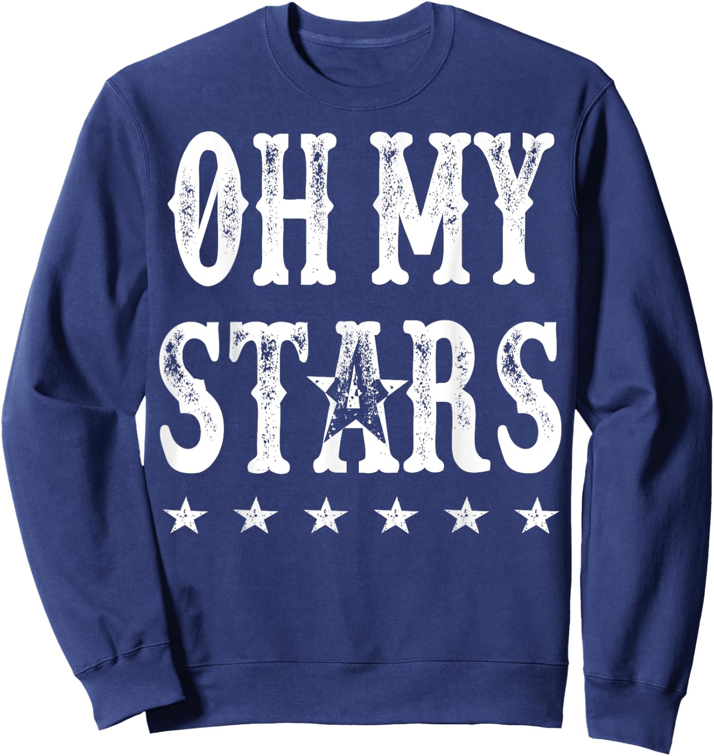 Oh My Stars 4th of July Patriotic Kids Men Sweatshirt - Sweatshirt | Navy