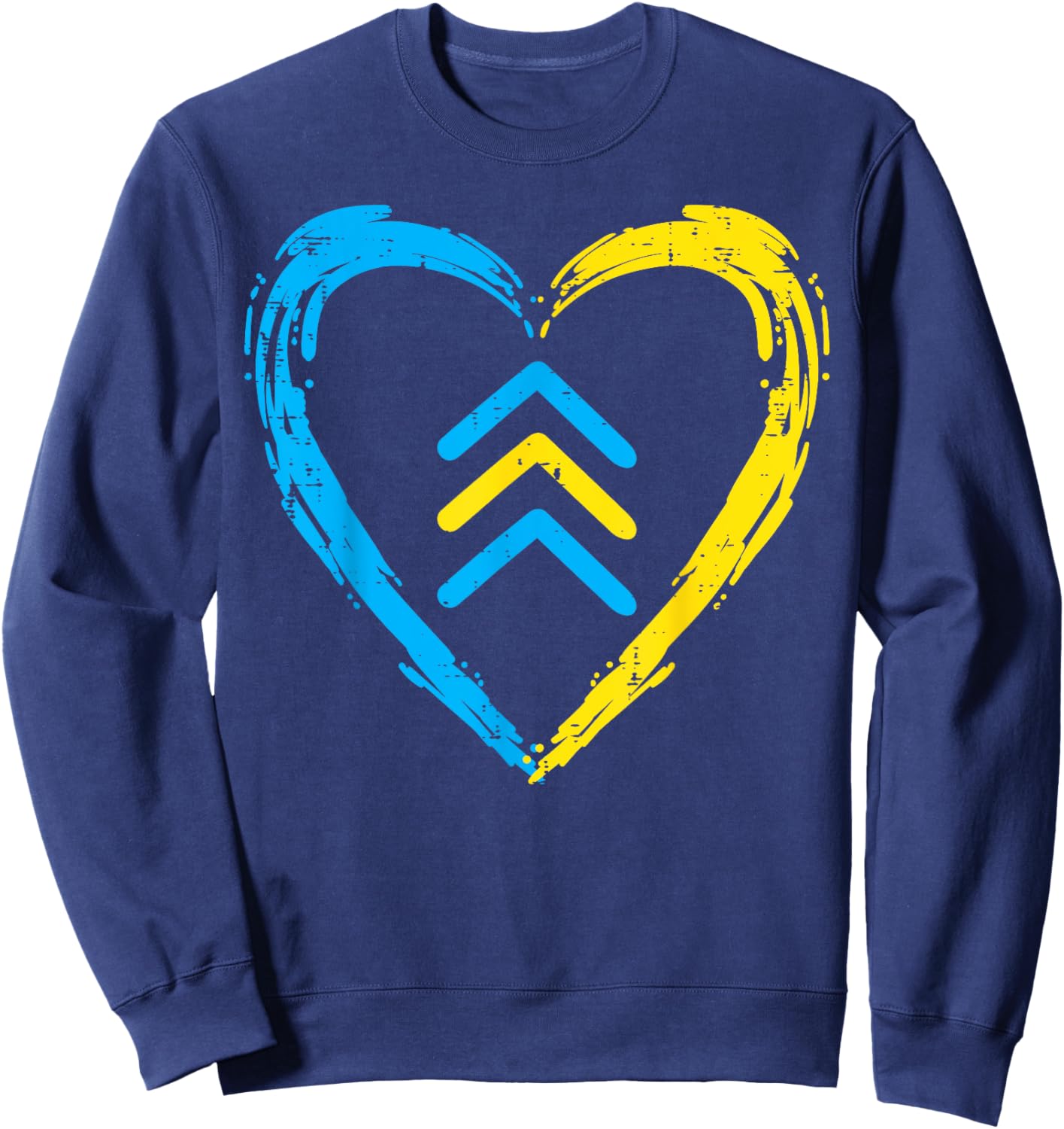 Down Syndrome Awareness Arrows Trisomy 21 T21 Men Women Kids Sweatshirt - Sweatshirt | Navy
