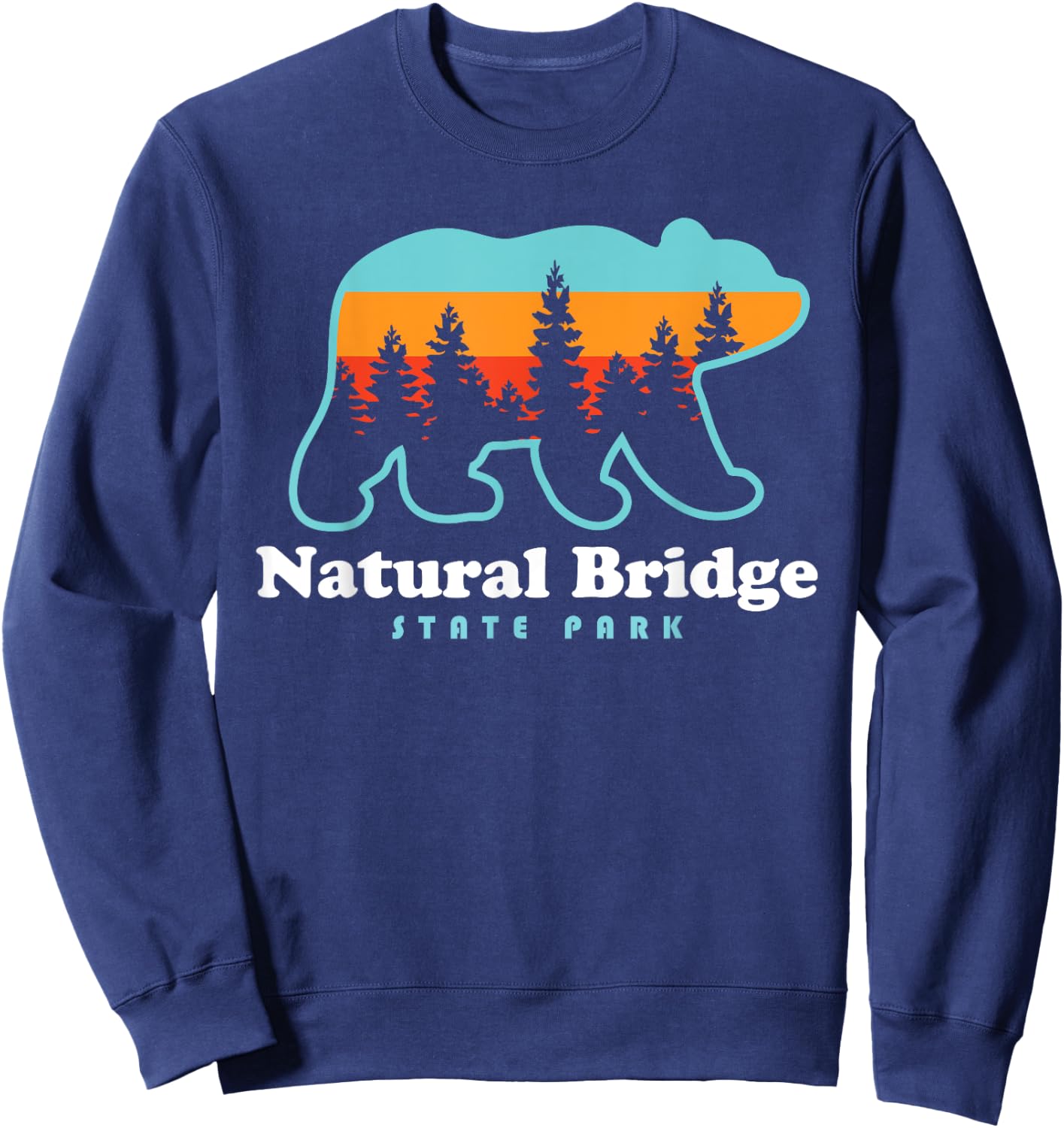 Red River Gorge Kentucky Natural Bridge State Park Sweatshirt - Sweatshirt | Navy