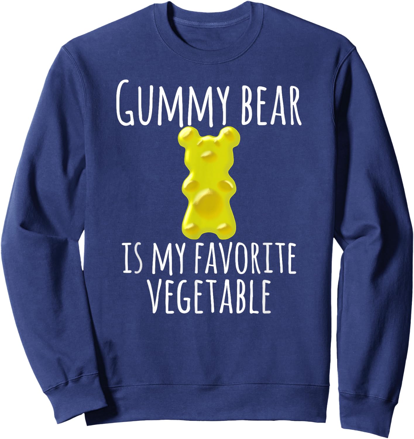 Love Gummy Bear Gift Adults And Kids -Kids Black Small Classic Fit Short Sleeve Sweatshirt - Sweatshirt | Navy