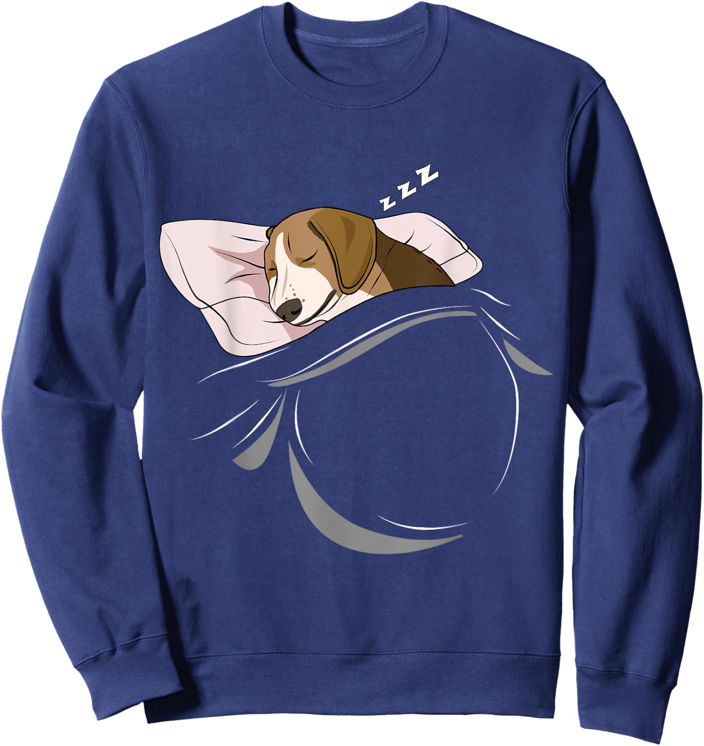 Funny Beagle Merch , Men & Kids Beagle Sleeping Dog Pajamas Nap PJs Outfit Gift -Adults Black Short Sleeve Small Sweatshirt - Sweatshirt | Navy