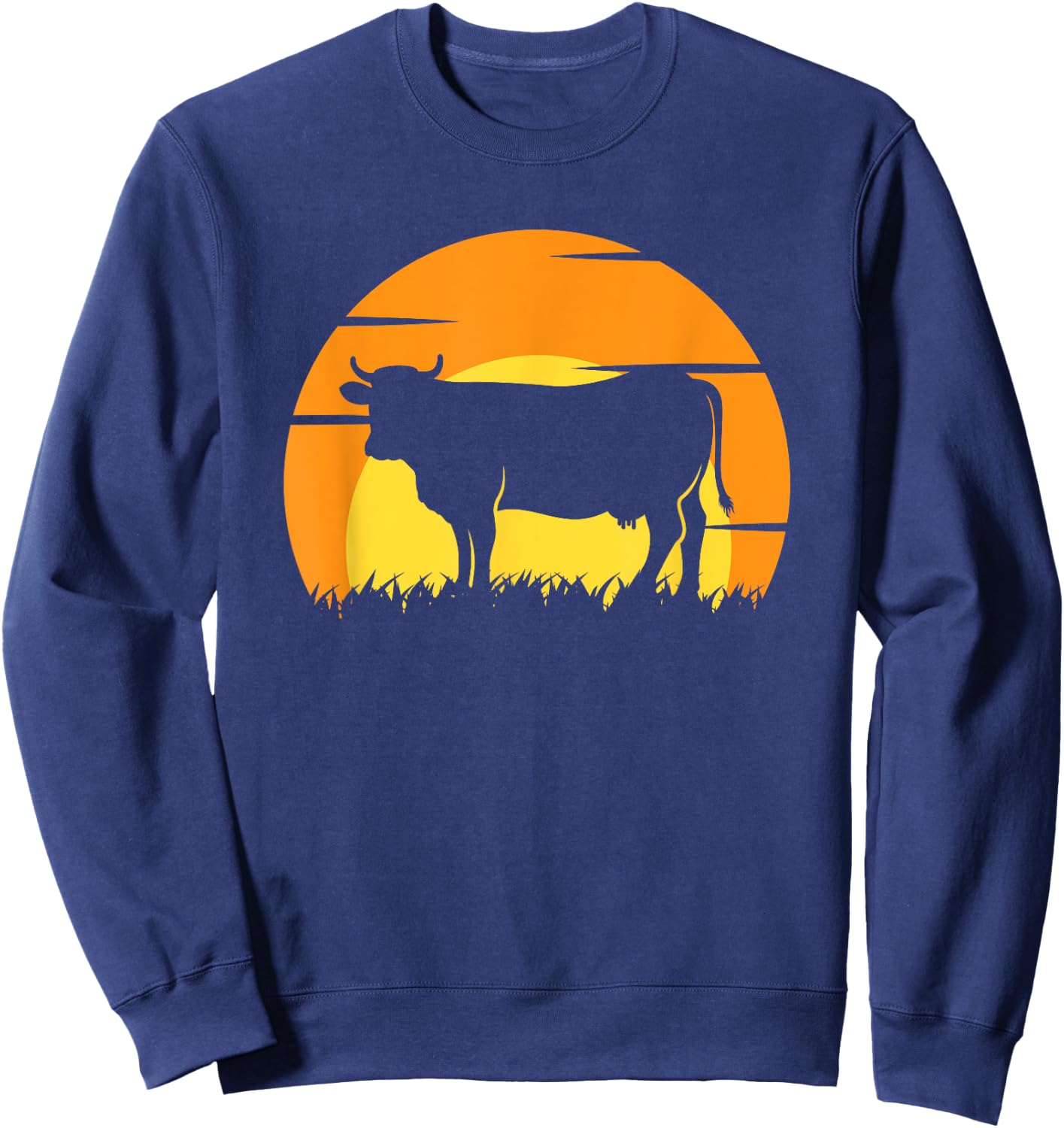 Cow Retro Sweatshirt - Sweatshirt | Navy
