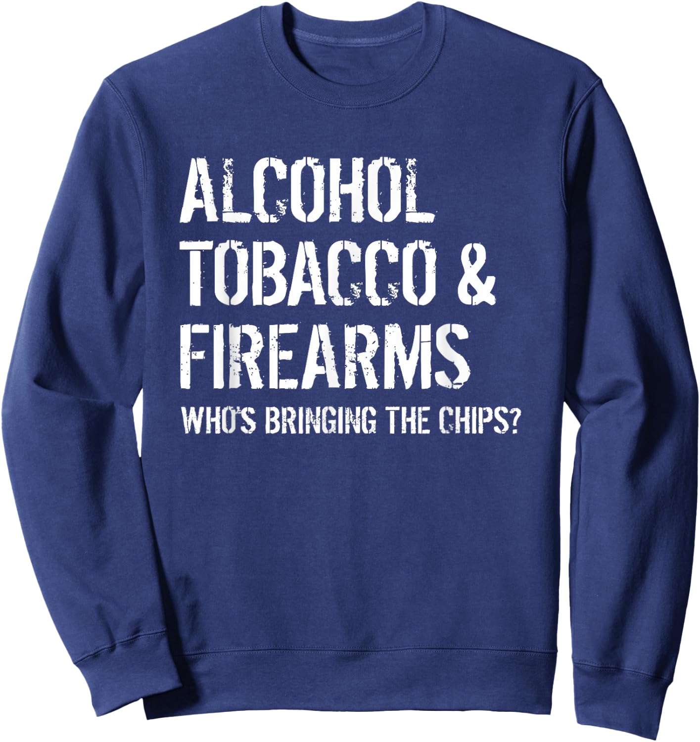 Alcohol Tobacco & Firearms Sweatshirt - Sweatshirt | Navy