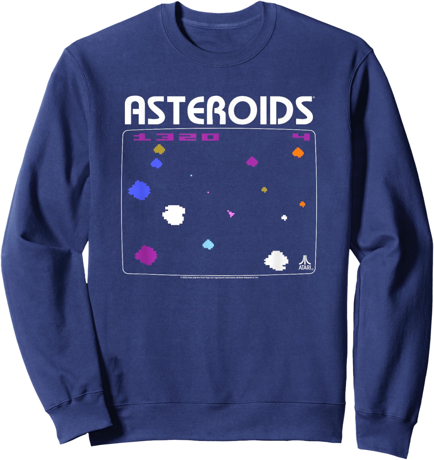 Atari Asteroids Screen Sweatshirt - Sweatshirt | Navy
