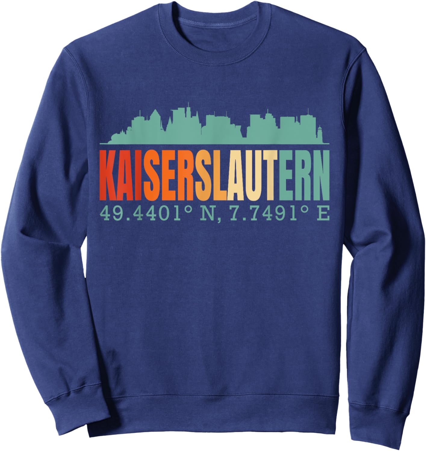 Kaiserslautern Skyline Sweatshirt - Sweatshirt | Navy