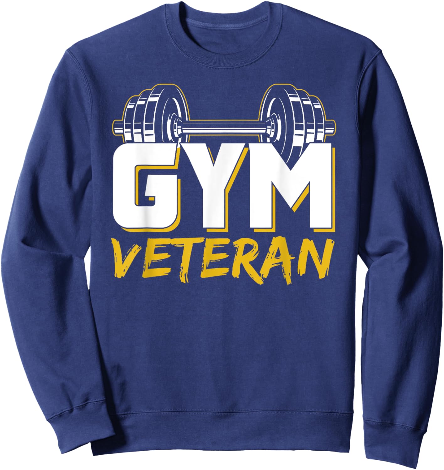 Gym Veteran Train Workout Fitness Training Sweatshirt - Sweatshirt | Navy