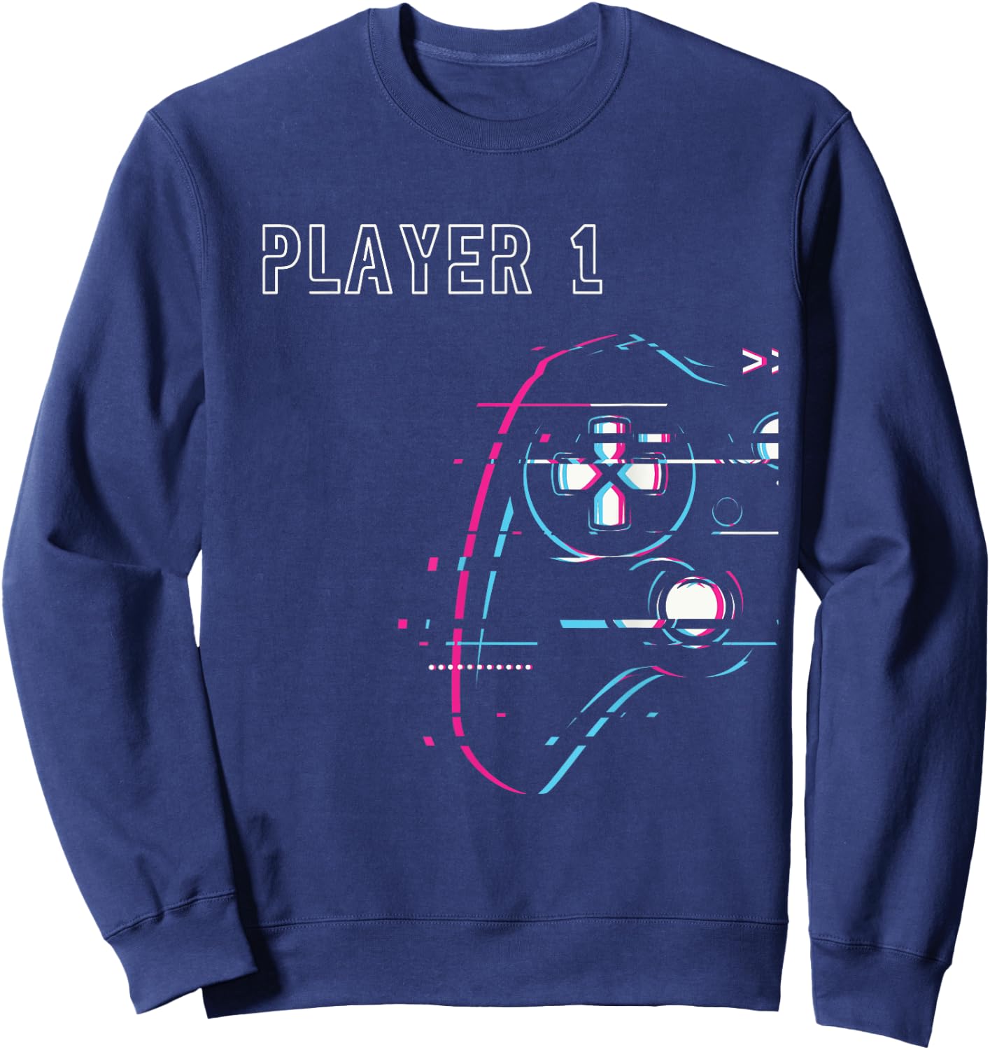 Gamer Couple - Player 1 Player 2 - Gamer Team Sweatshirt - Sweatshirt | Navy