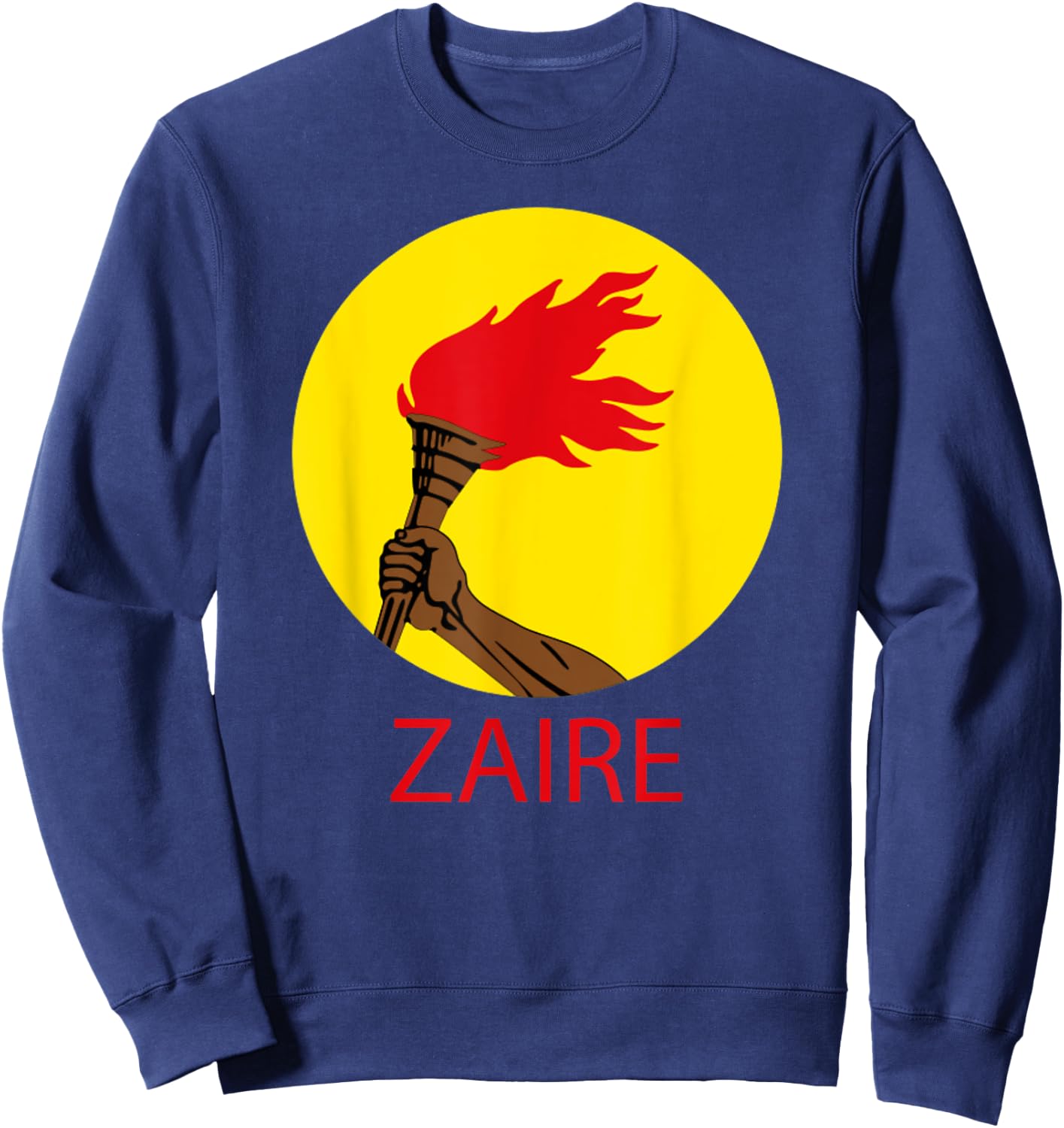 Zaire flag Sweatshirt - Sweatshirt | Navy