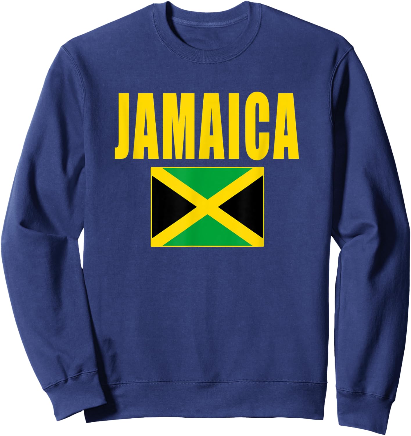 Jamaica Flag Jamaican Gift Sweatshirt - Sweatshirt | Navy