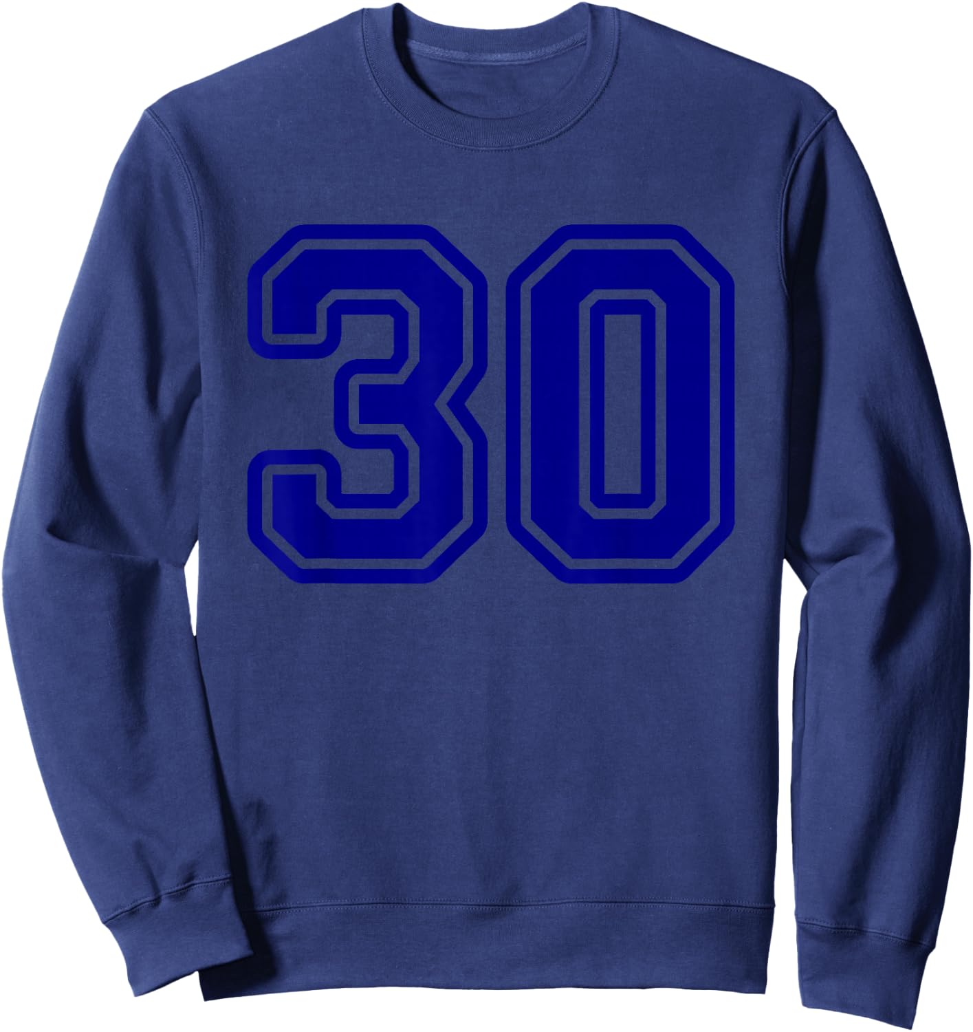Number #30 Blue Favourite Number 30 Sweatshirt - Sweatshirt | Navy