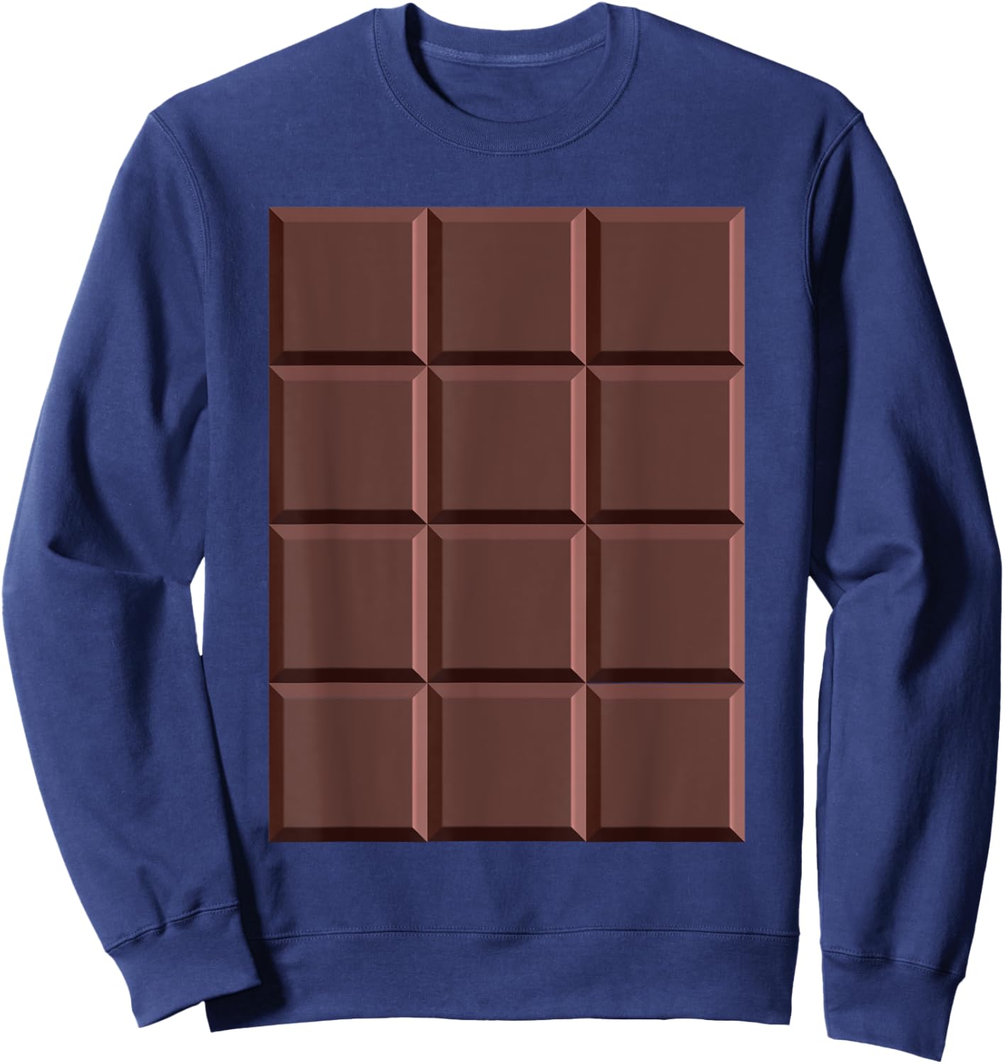 Pretend I'm A Chocolate Bar Costume Halloween Sweatshirt - Sweatshirt | Navy