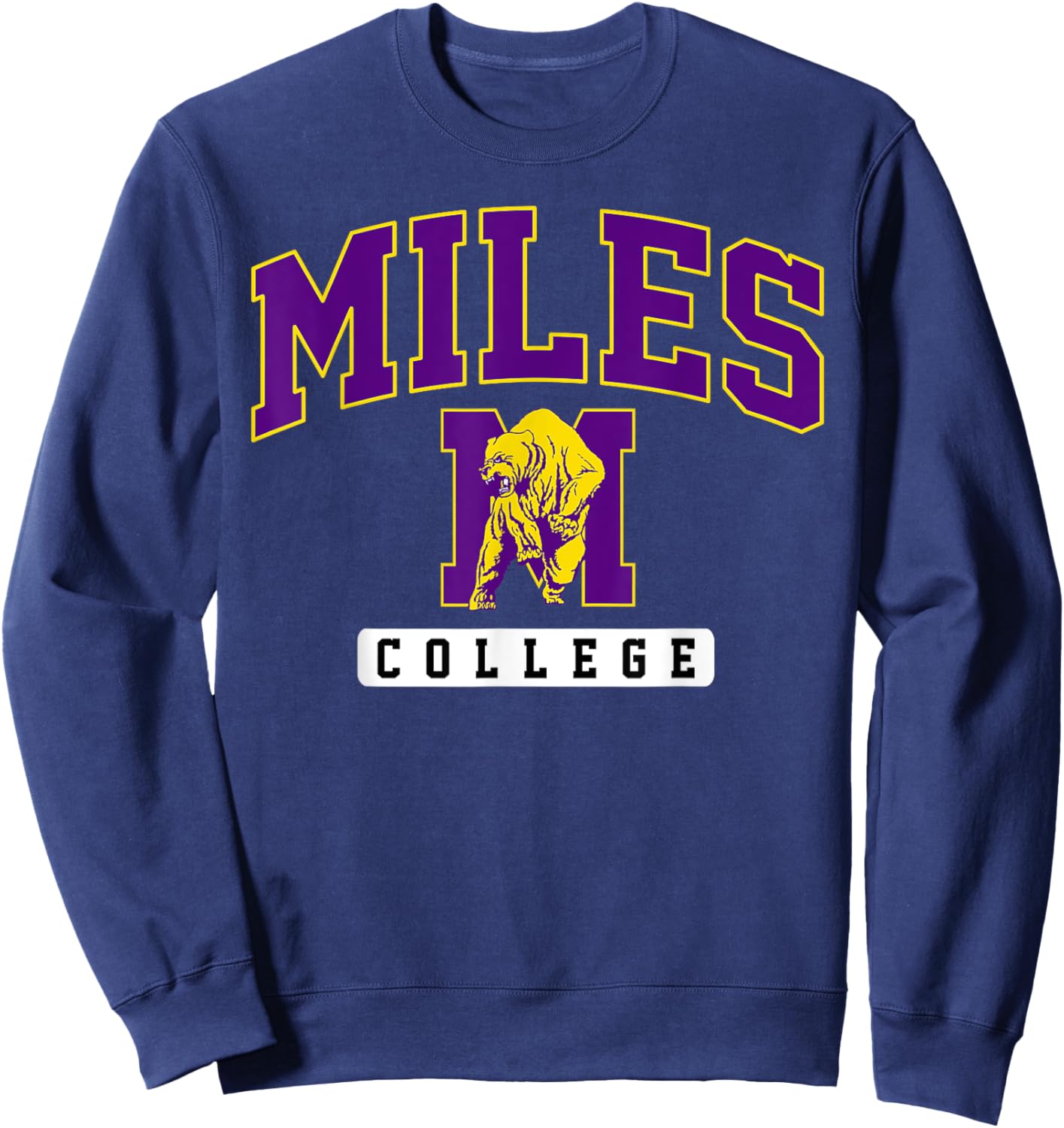 Miles College Arch Vintage Athletics Women Sweatshirt - Sweatshirt | Navy