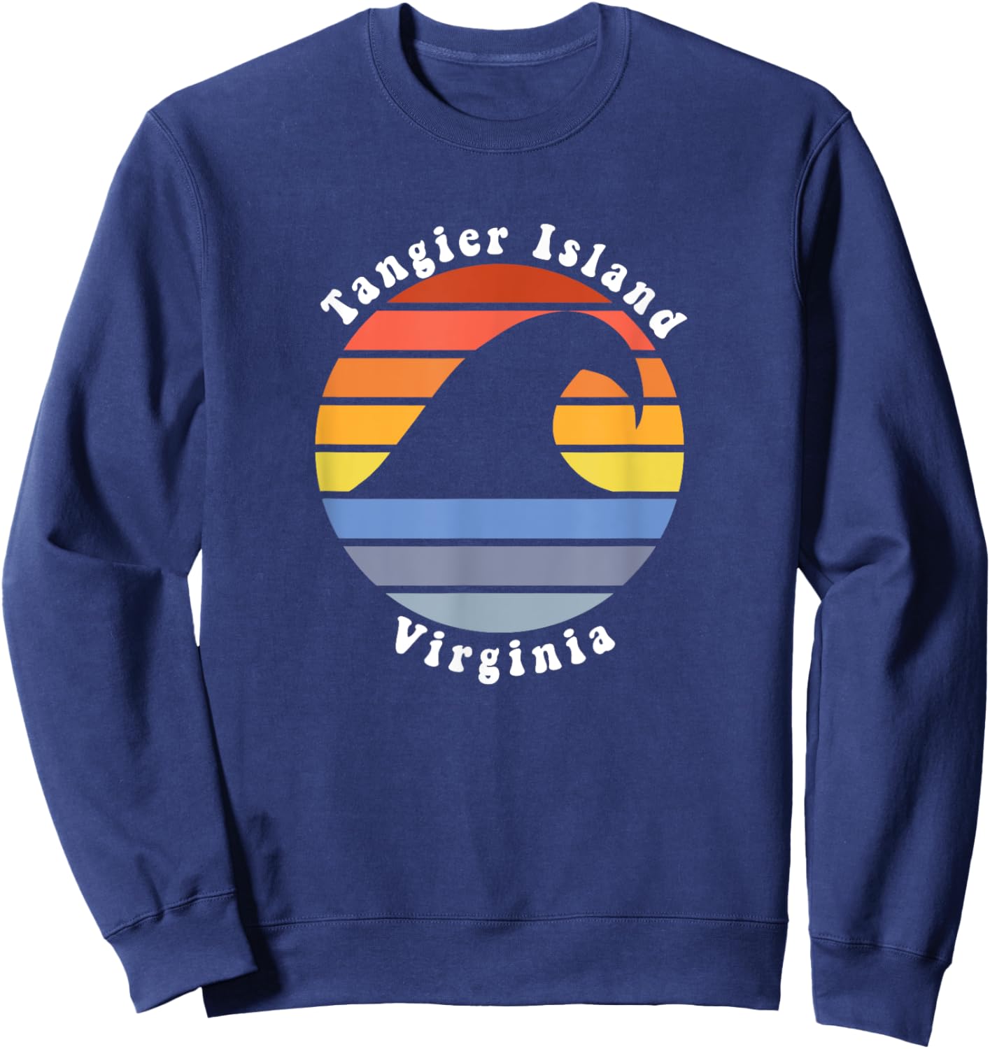Tangier Island Virginia VA Beach Vacation Souvenir Sweatshirt - Sweatshirt | Navy