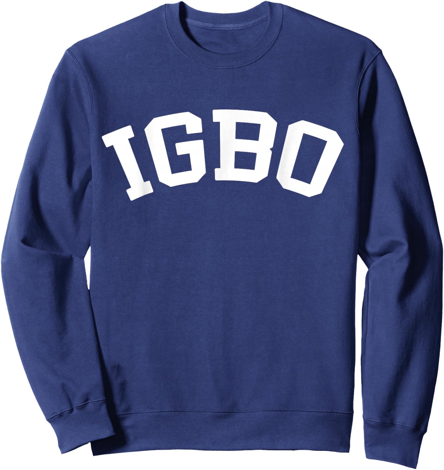 IGBO Nigerian Culture College Letters Sweatshirt - Sweatshirt | Navy