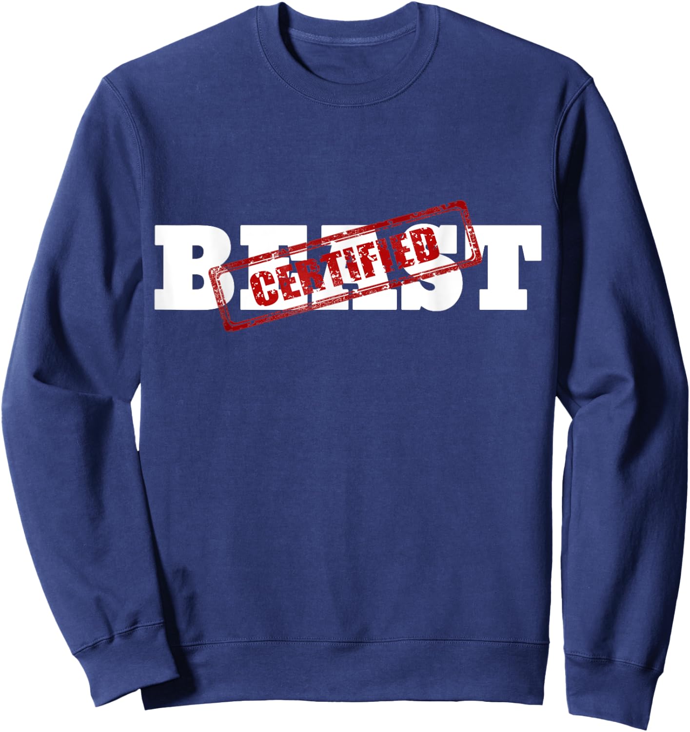 Certified BEAST Athletic Workout Fitness Sweatshirt - Sweatshirt | Navy