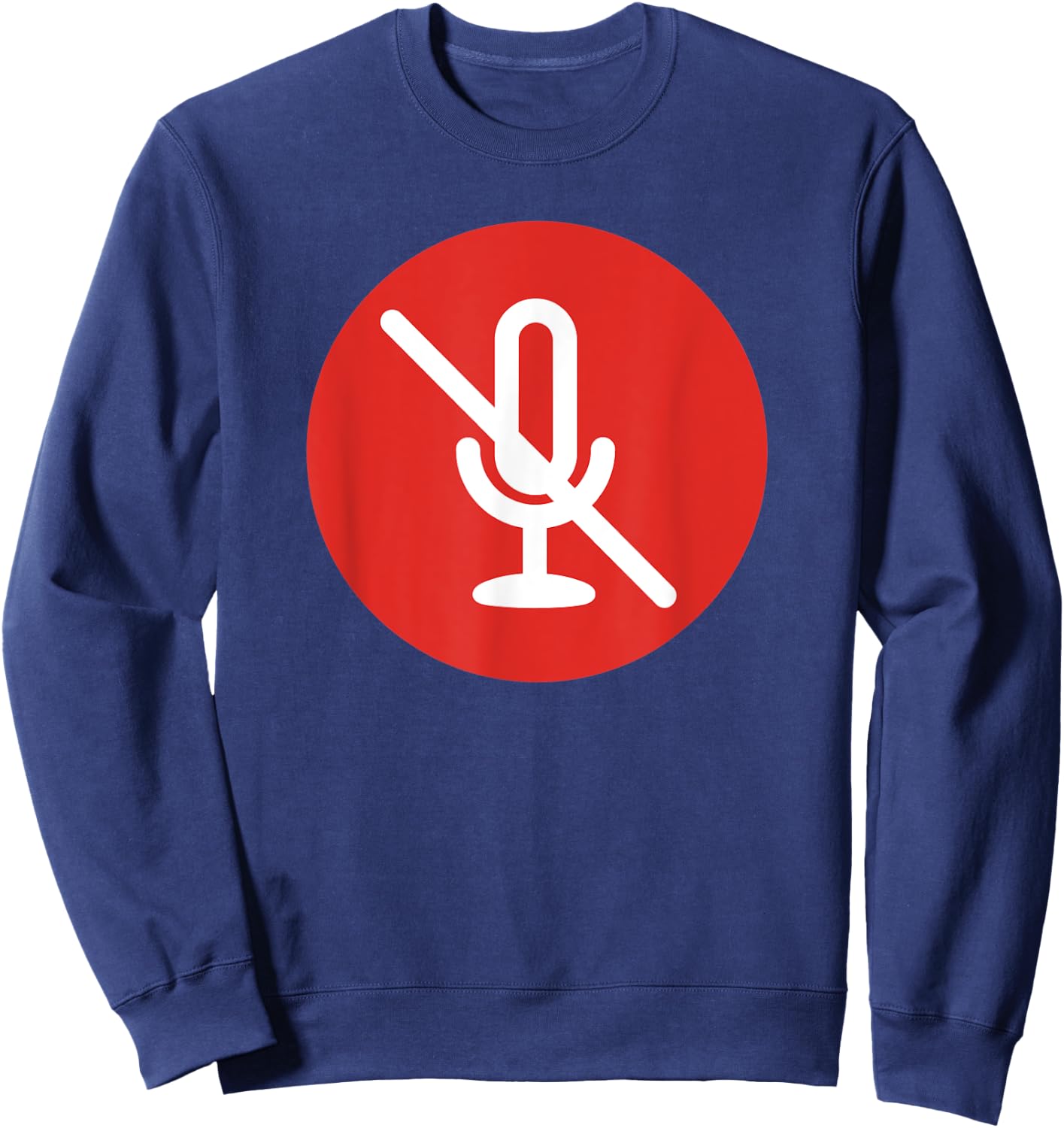 Mute Your Mic Funny Virtual Teacher Online Classroom Men Women Sweatshirt - Sweatshirt | Navy