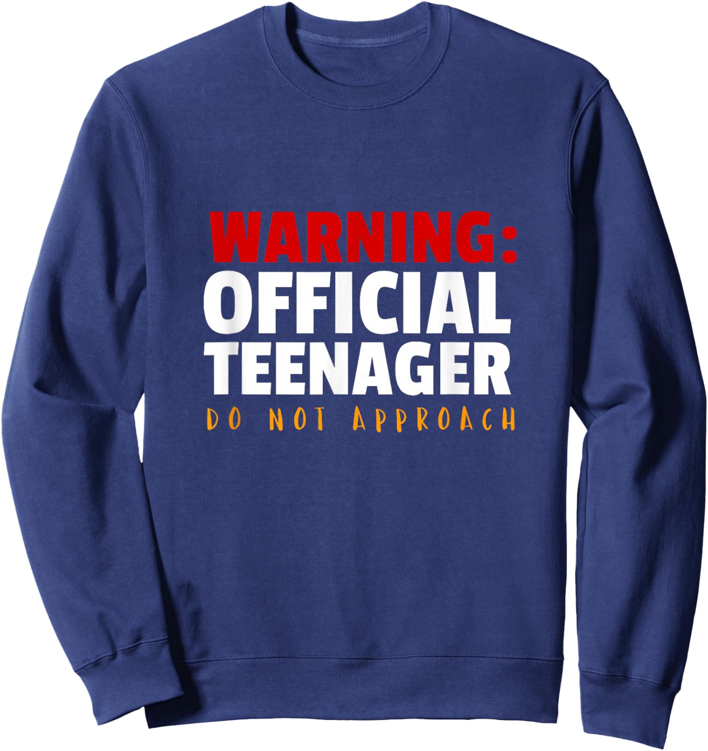 Official Teenager 13 Year Old Funny 13th Birthday Gift Sweatshirt - Sweatshirt | Navy