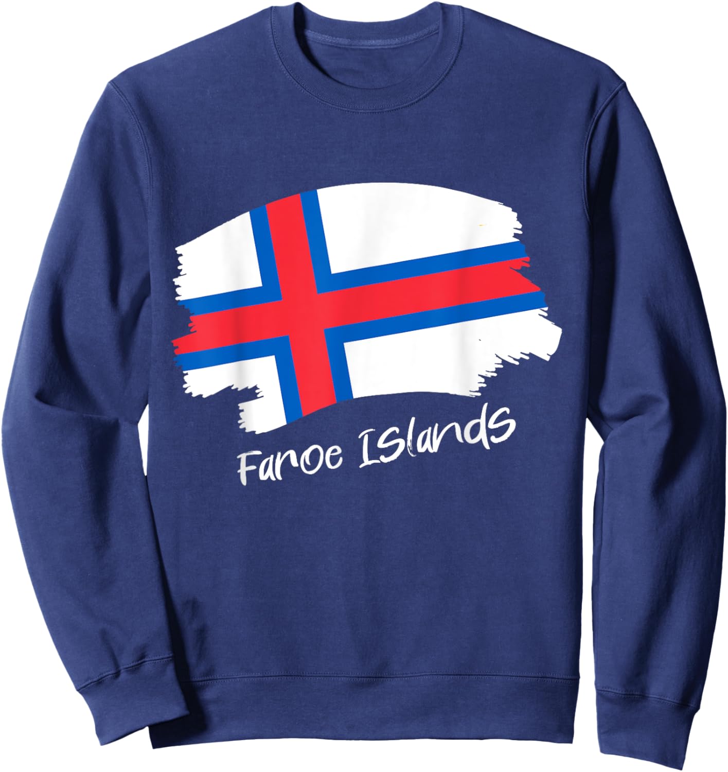 Färöische Flagge Färöer-Inseln Färöer Sweatshirt - Sweatshirt | Navy